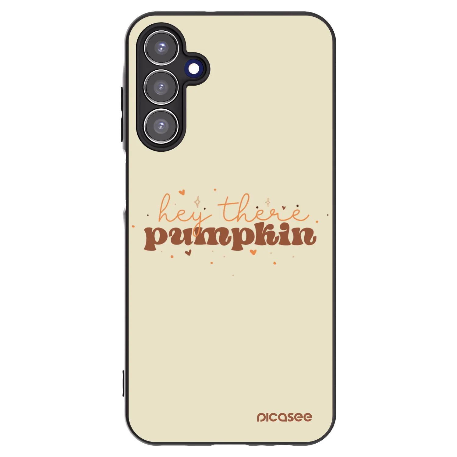 Picasee silikonowe czarne etui na Samsung Galaxy A15 A156B 5G - Hey there pumpkin