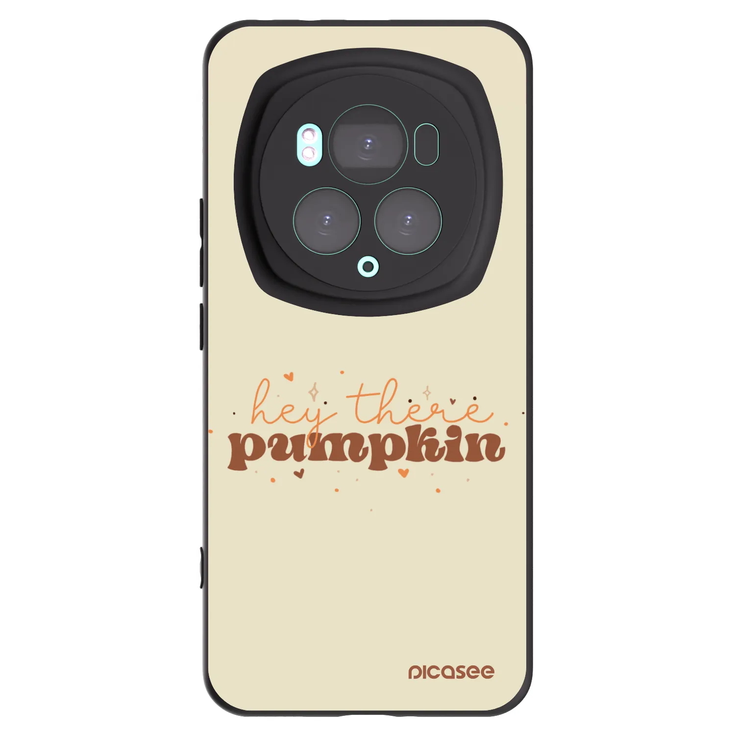 Picasee silikonowe czarne etui na Honor Magic6 Pro - Hey there pumpkin