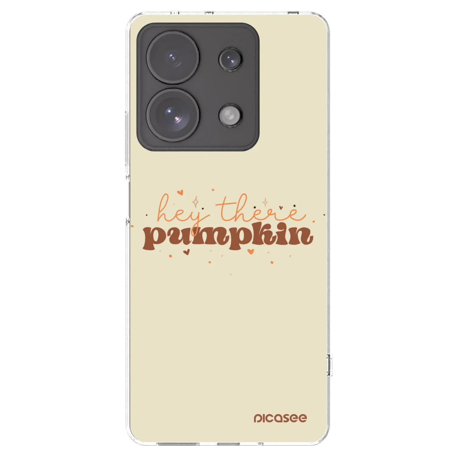 Picasee silikonowe przeźroczyste etui na Xiaomi Redmi Note 13 Pro 4G - Hey there pumpkin