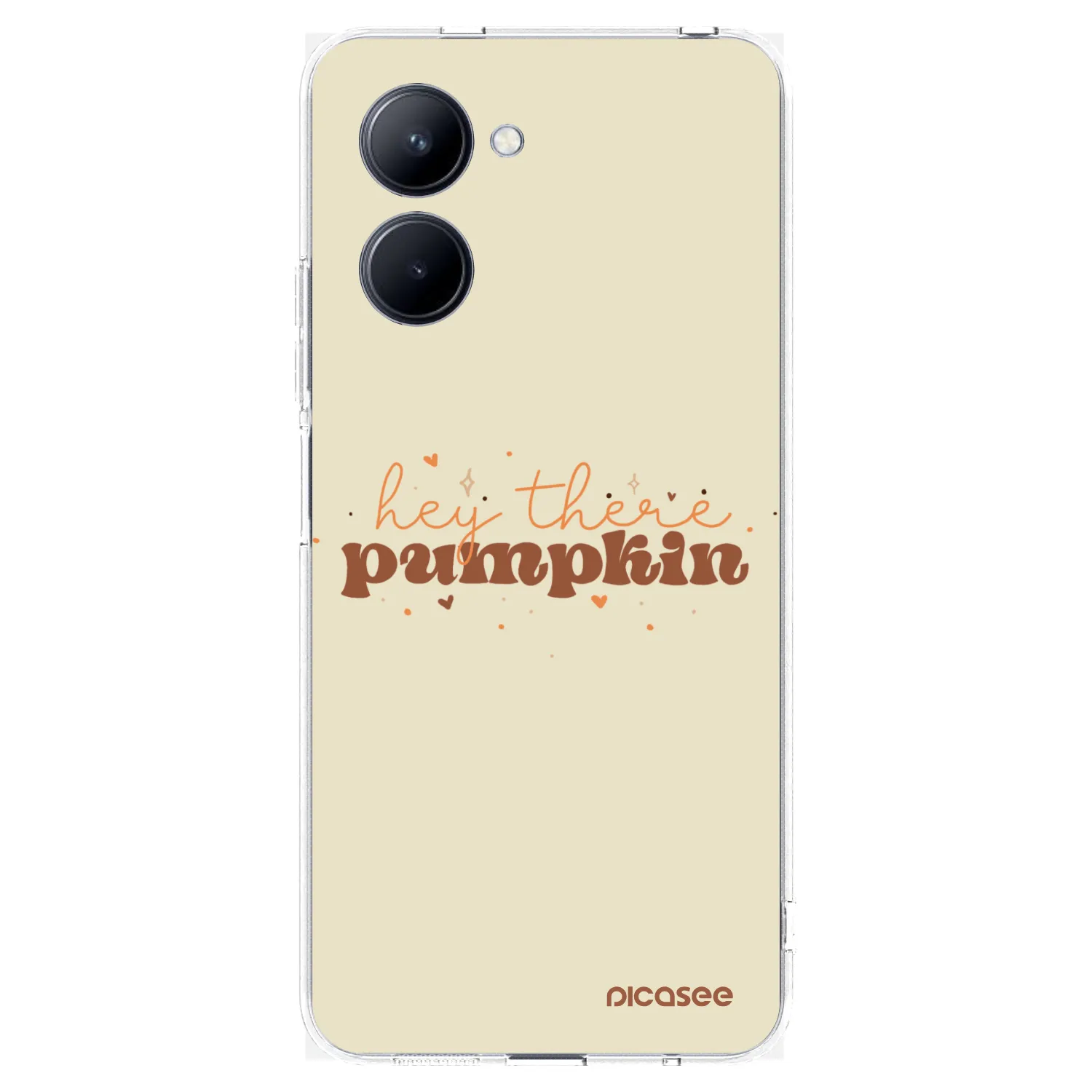 Picasee silikonowe przeźroczyste etui na Realme C33 (2023) - Hey there pumpkin