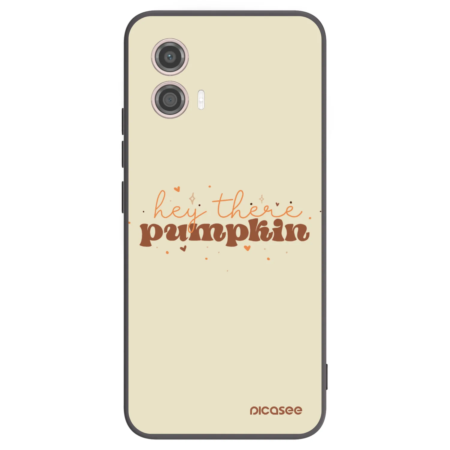 Picasee silikonowe czarne etui na Motorola Moto G53 5G - Hey there pumpkin