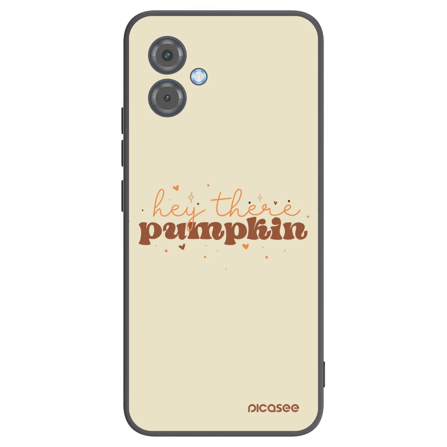 Picasee silikonowe czarne etui na Motorola Moto G14 - Hey there pumpkin