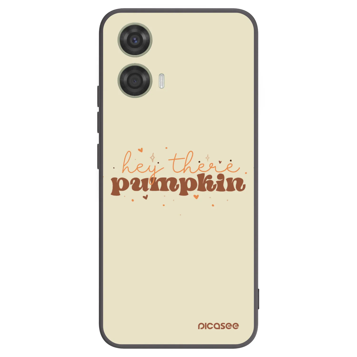 Picasee silikonowe czarne etui na Motorola Moto G24 - Hey there pumpkin
