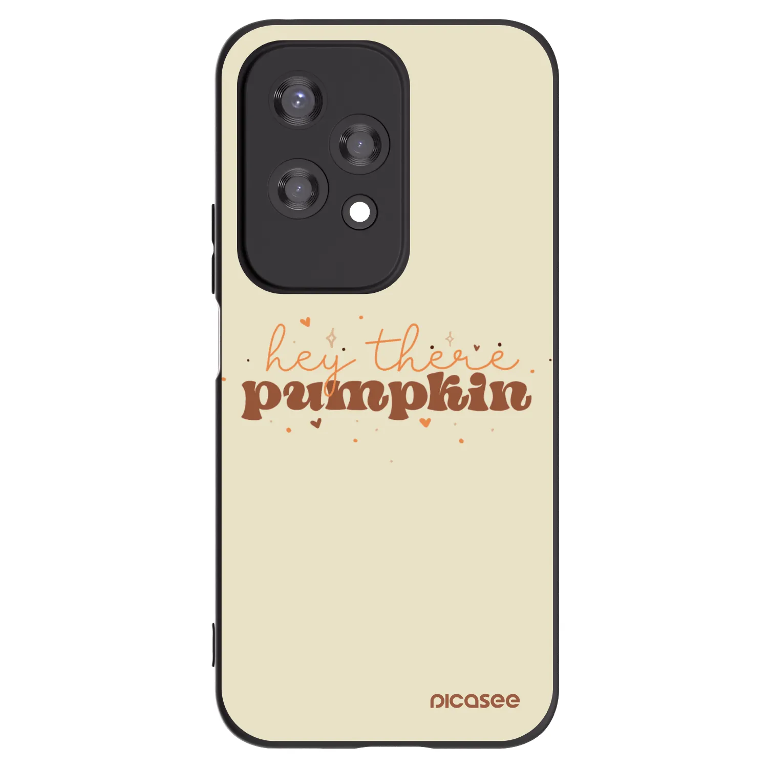 Picasee silikonowe czarne etui na Honor 200 Lite - Hey there pumpkin