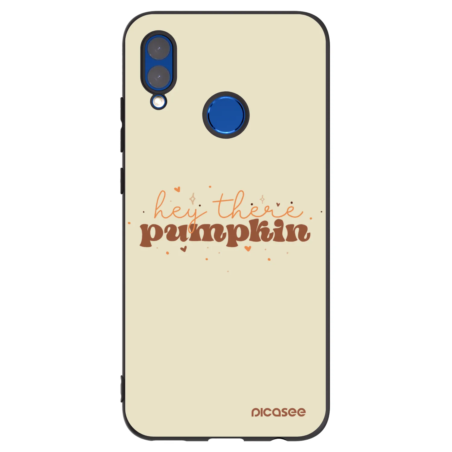Picasee silikonowe czarne etui na Huawei P Smart 2019 - Hey there pumpkin