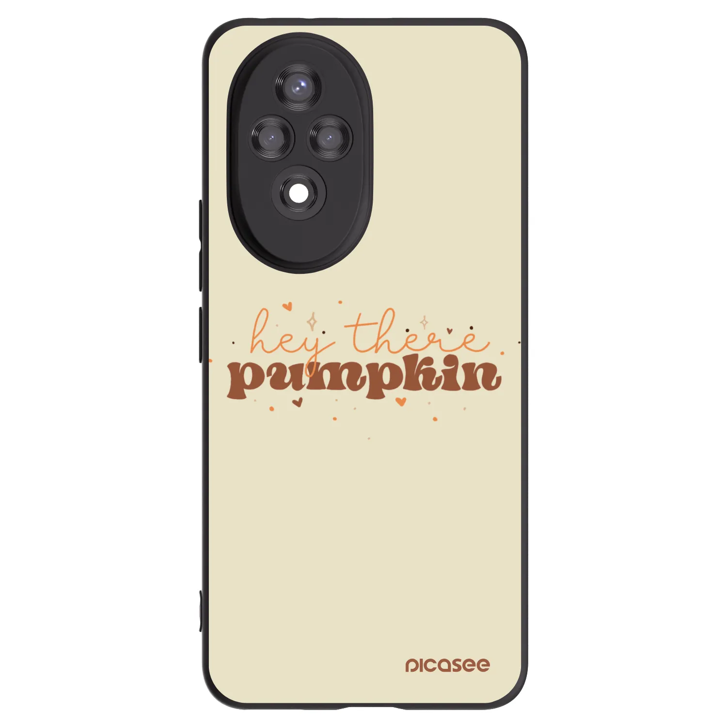 Picasee silikonowe czarne etui na Honor 200 5G - Hey there pumpkin