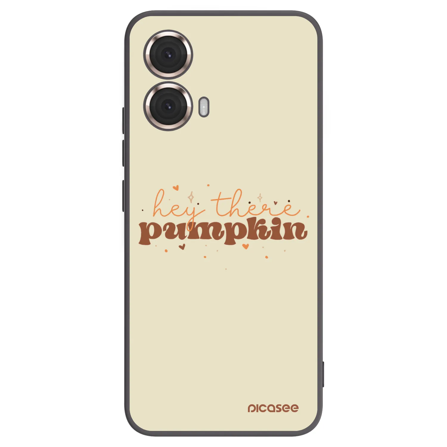 Picasee silikonowe czarne etui na Motorola Moto G85 - Hey there pumpkin