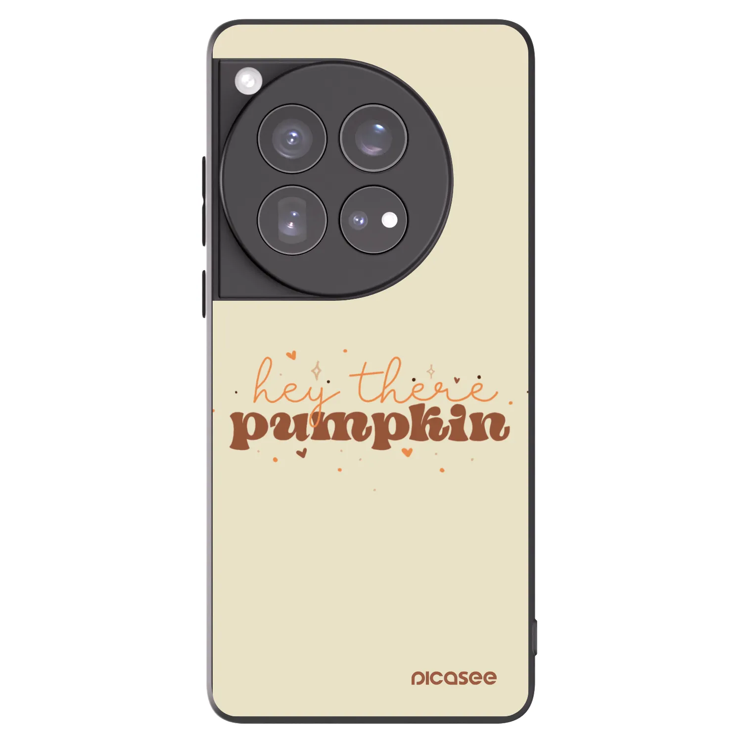Picasee silikonowe czarne etui na OnePlus 12 5G - Hey there pumpkin
