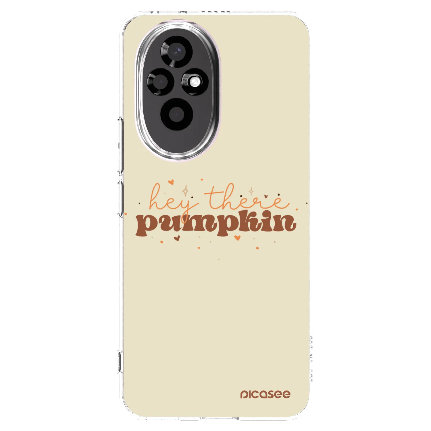 Picasee silikonowe przeźroczyste etui na Honor 200 Pro 5G - Hey there pumpkin