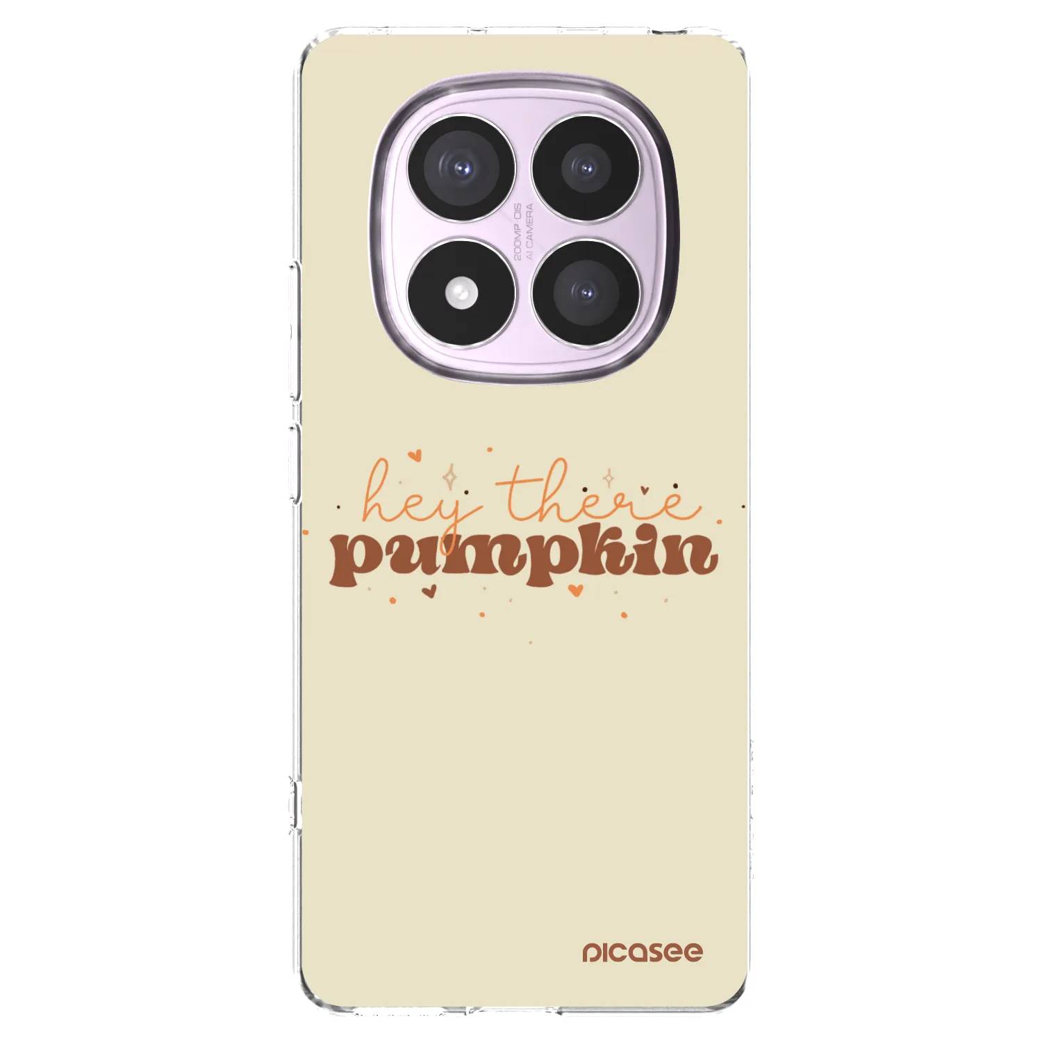 Picasee silikonowe przeźroczyste etui na Xiaomi Redmi Note 14 Pro 5G - Hey there pumpkin