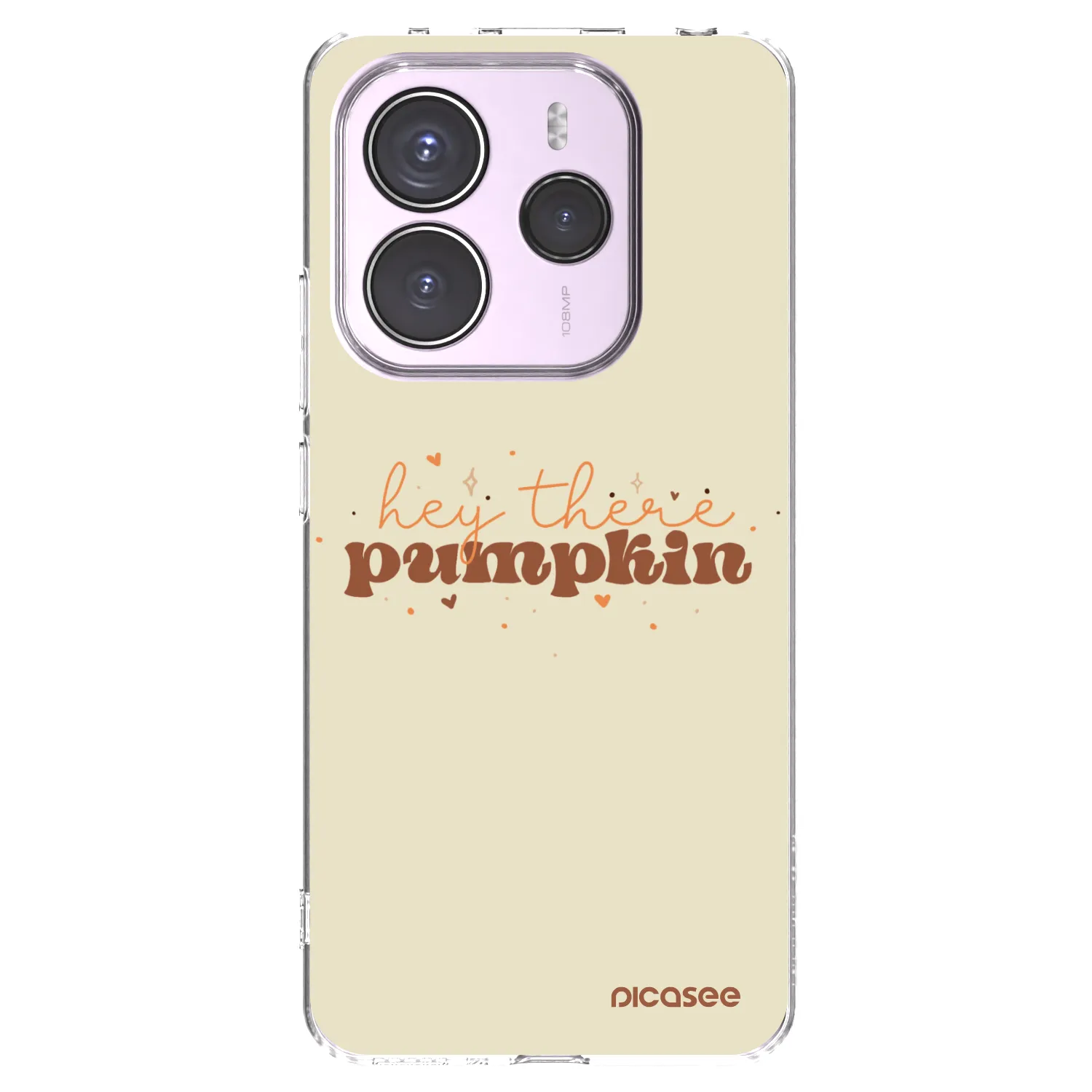 Picasee silikonowe przeźroczyste etui na Xiaomi Redmi Note 14 5G - Hey there pumpkin