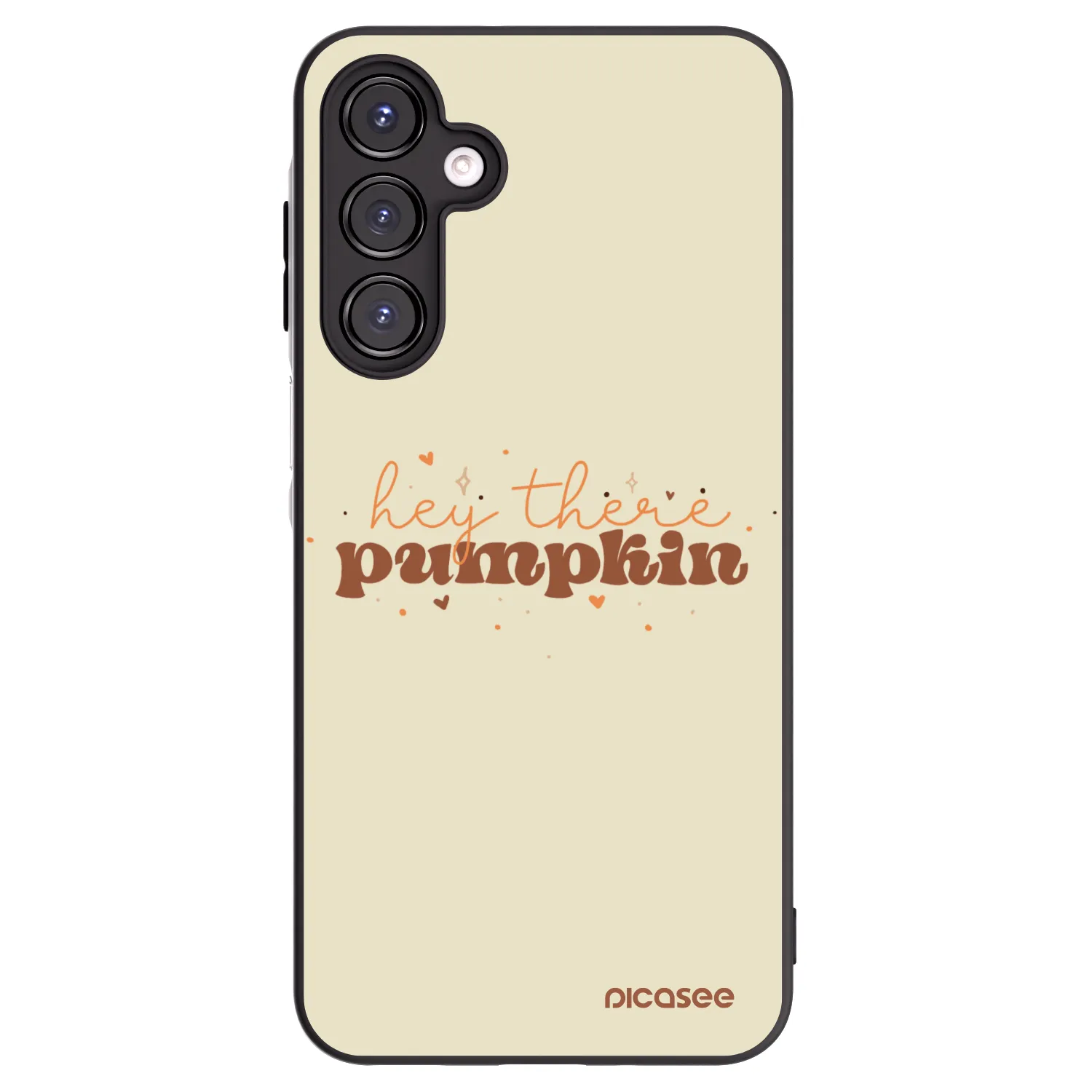 Picasee silikonowe czarne etui na Samsung Galaxy A16 5G - Hey there pumpkin