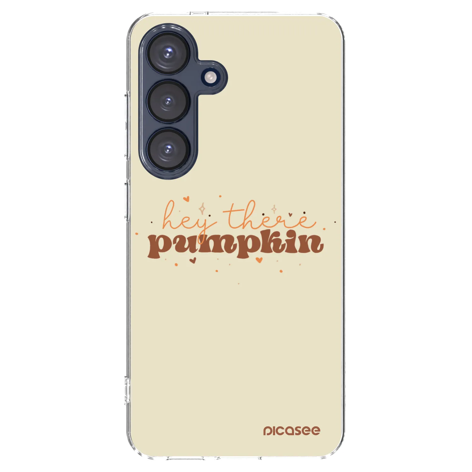 Picasee silikonowe przeźroczyste etui na Samsung Galaxy S25 5G - Hey there pumpkin