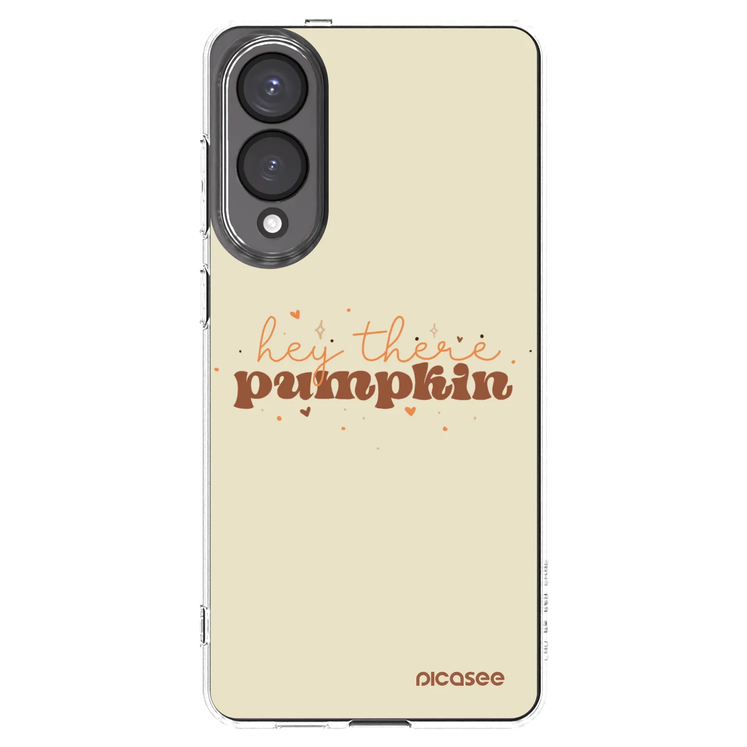 Picasee silikonowe przeźroczyste etui na Samsung Galaxy S25 Edge 5G - Hey there pumpkin