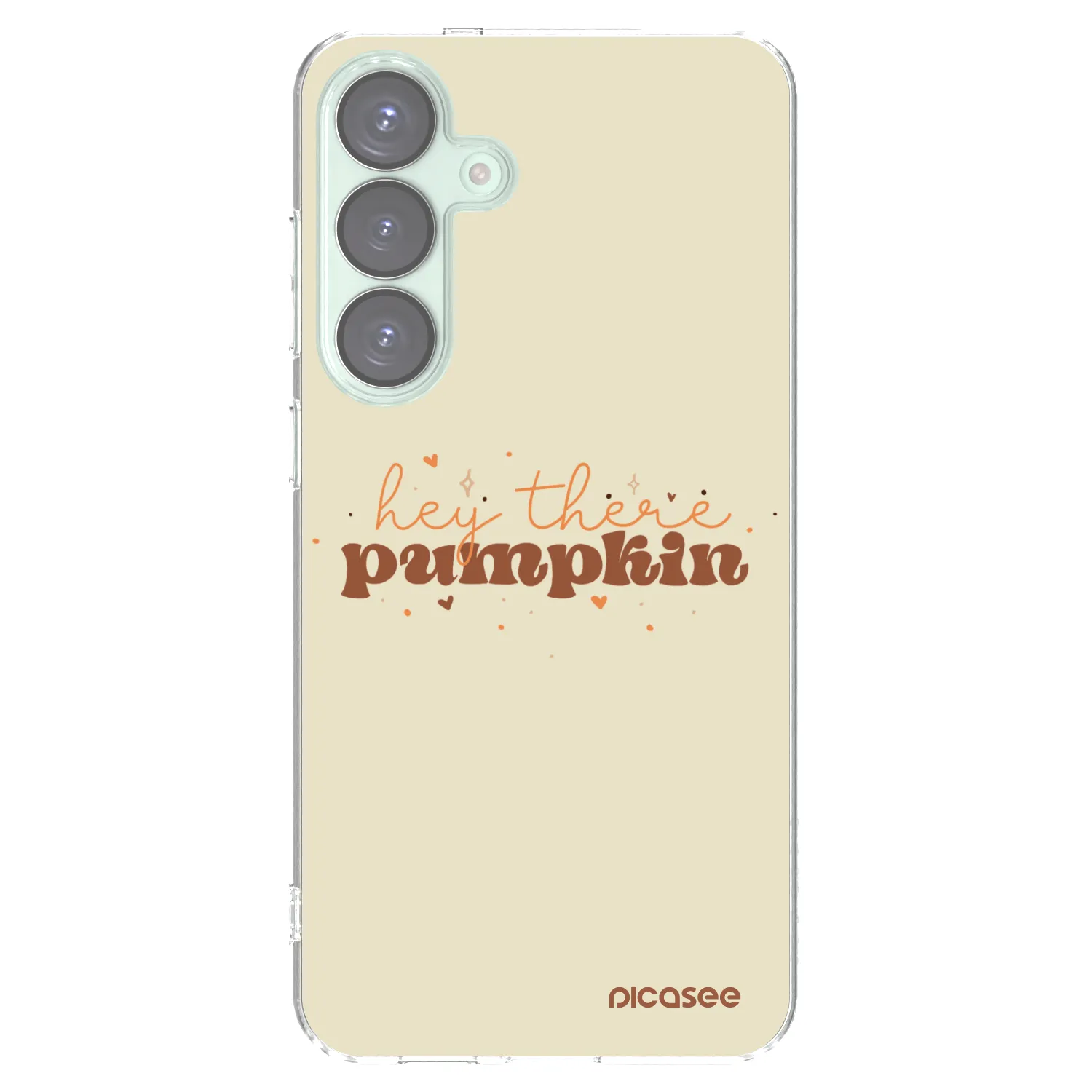 Picasee silikonowe przeźroczyste etui na Samsung Galaxy S25+ 5G - Hey there pumpkin