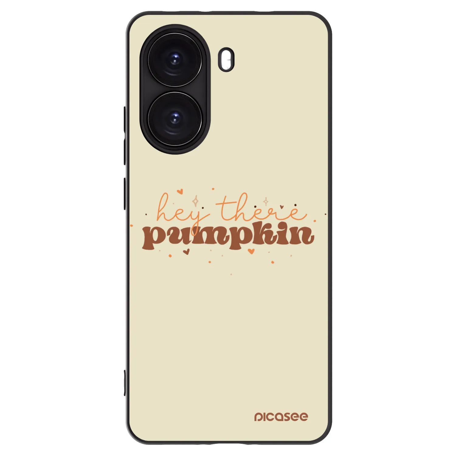 Picasee silikonowe czarne etui na Xiaomi Poco X7 Pro 5G - Hey there pumpkin