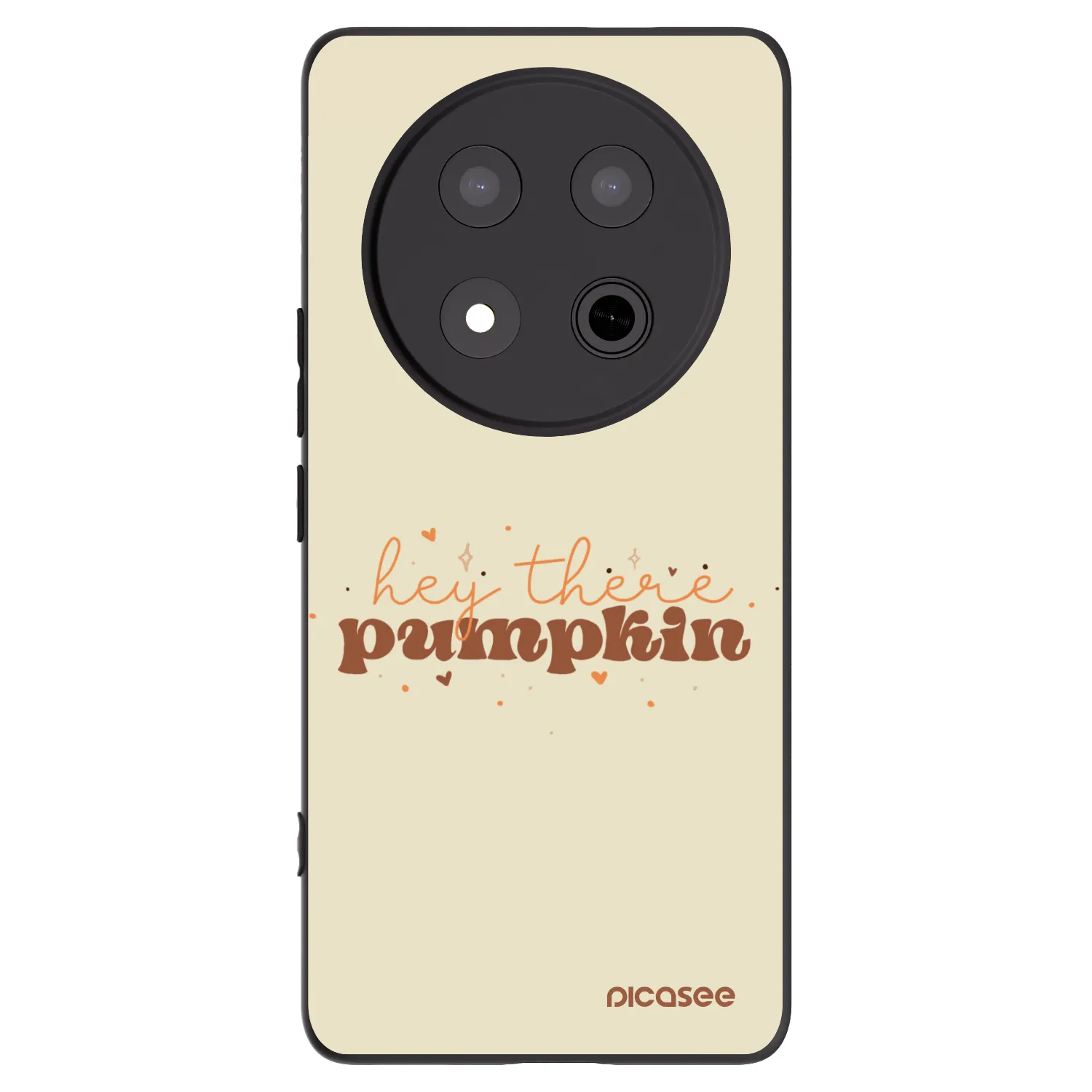 Picasee silikonowe czarne etui na Honor Magic7 Lite 5G - Hey there pumpkin