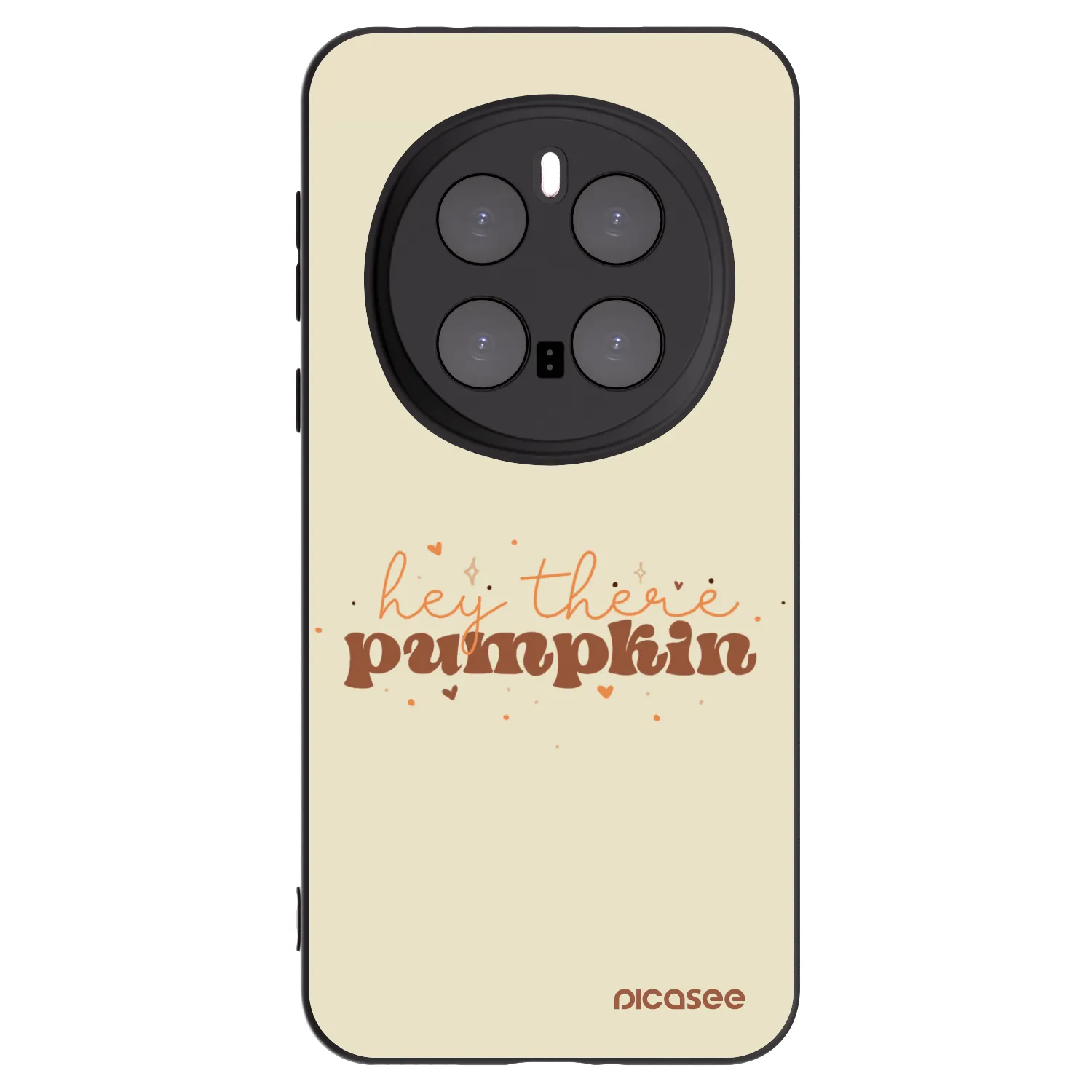 Picasee silikonowe czarne etui na Honor Magic7 Pro 5G - Hey there pumpkin