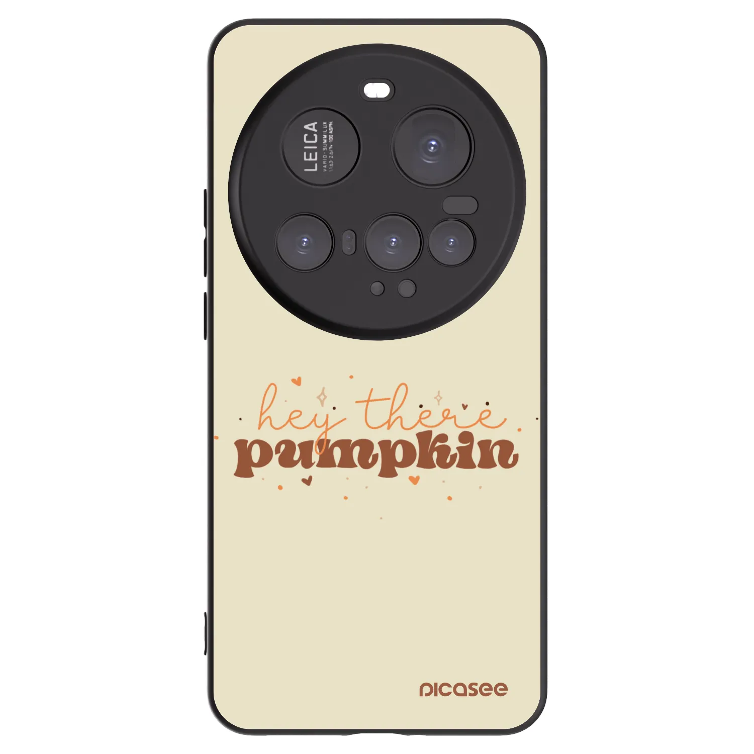 Picasee silikonowe czarne etui na Xiaomi 15 Ultra - Hey there pumpkin