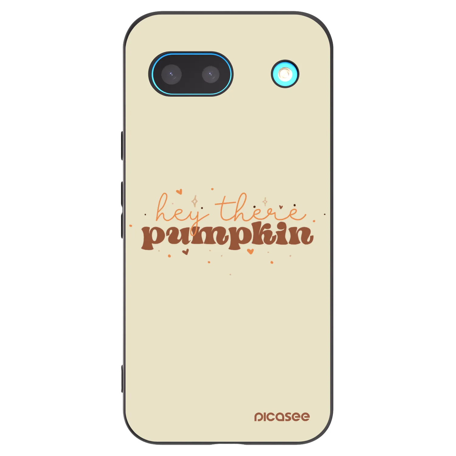 Picasee silikonowe czarne etui na Google Pixel 8 - Hey there pumpkin