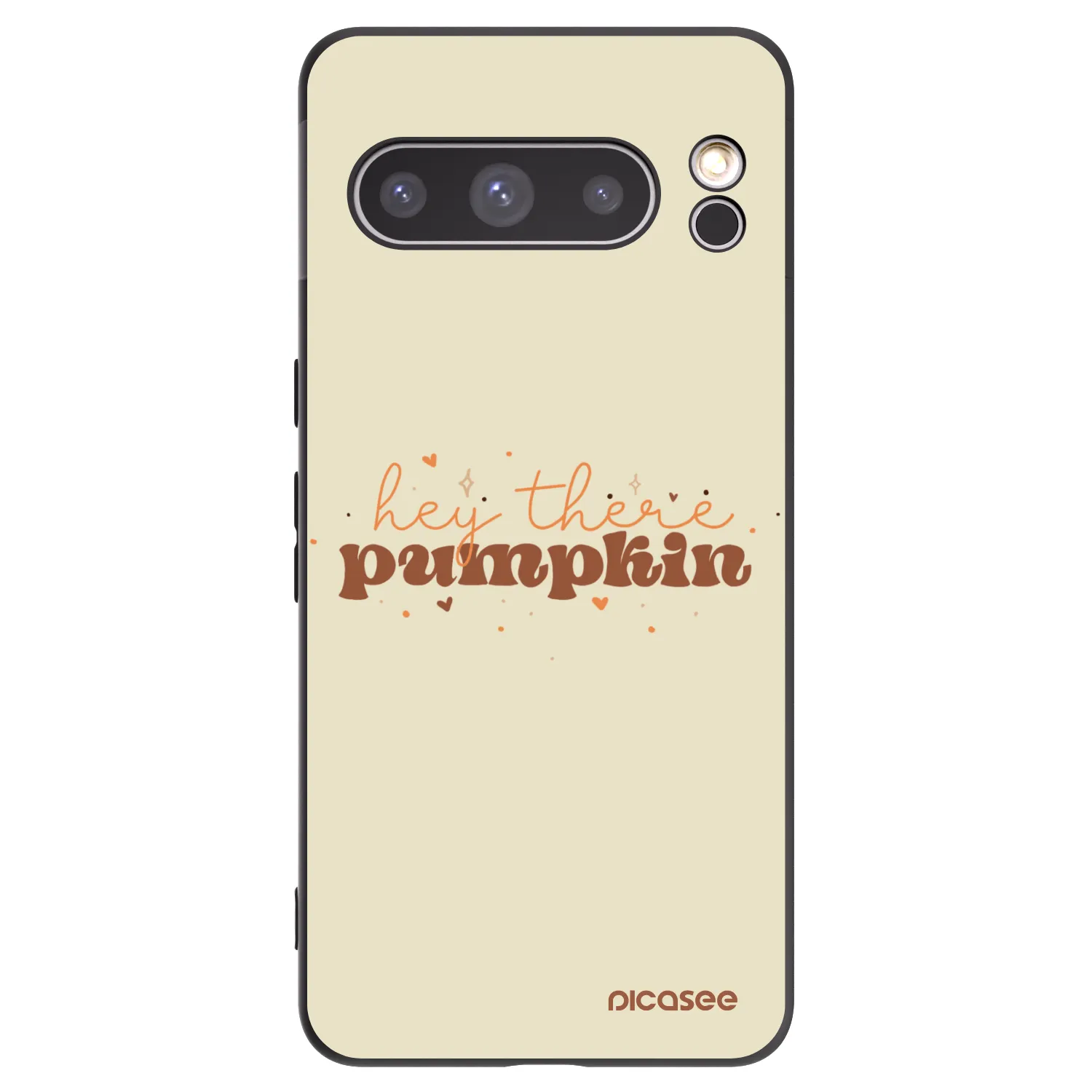 Picasee silikonowe czarne etui na Google Pixel 8 Pro - Hey there pumpkin
