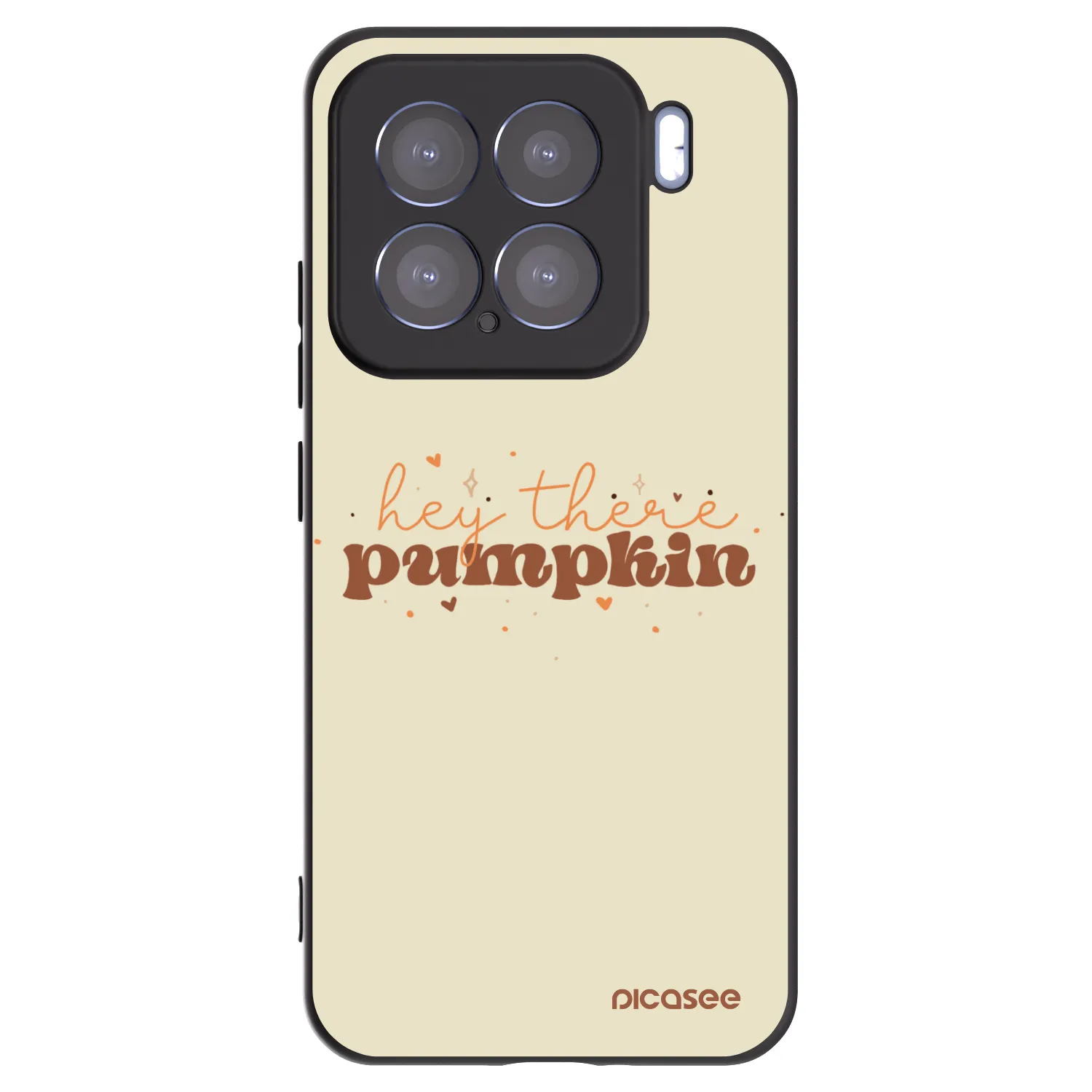 Picasee silikonowe czarne etui na Xiaomi 15 - Hey there pumpkin