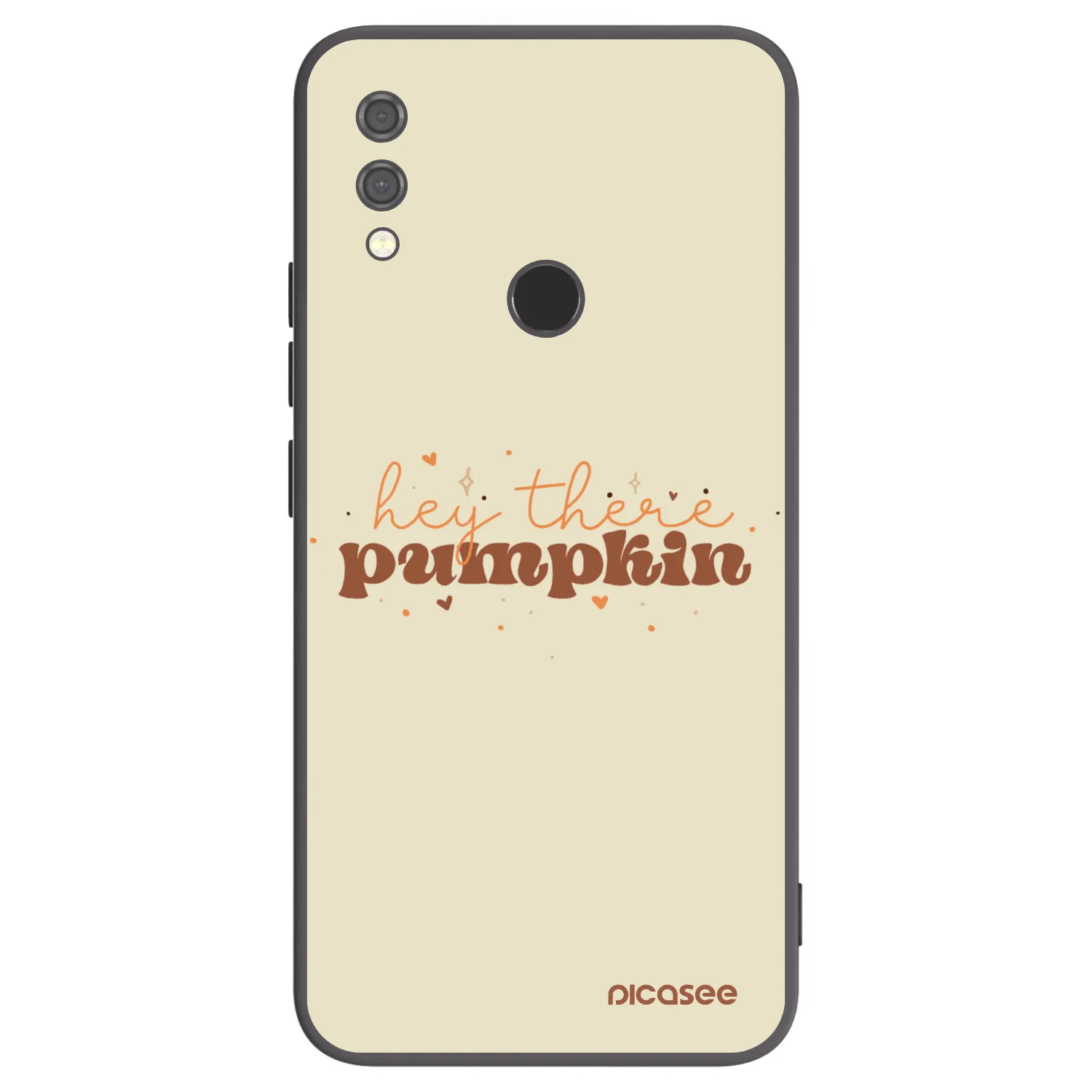 Picasee silikonowe czarne etui na Xiaomi Redmi Note 7 - Hey there pumpkin