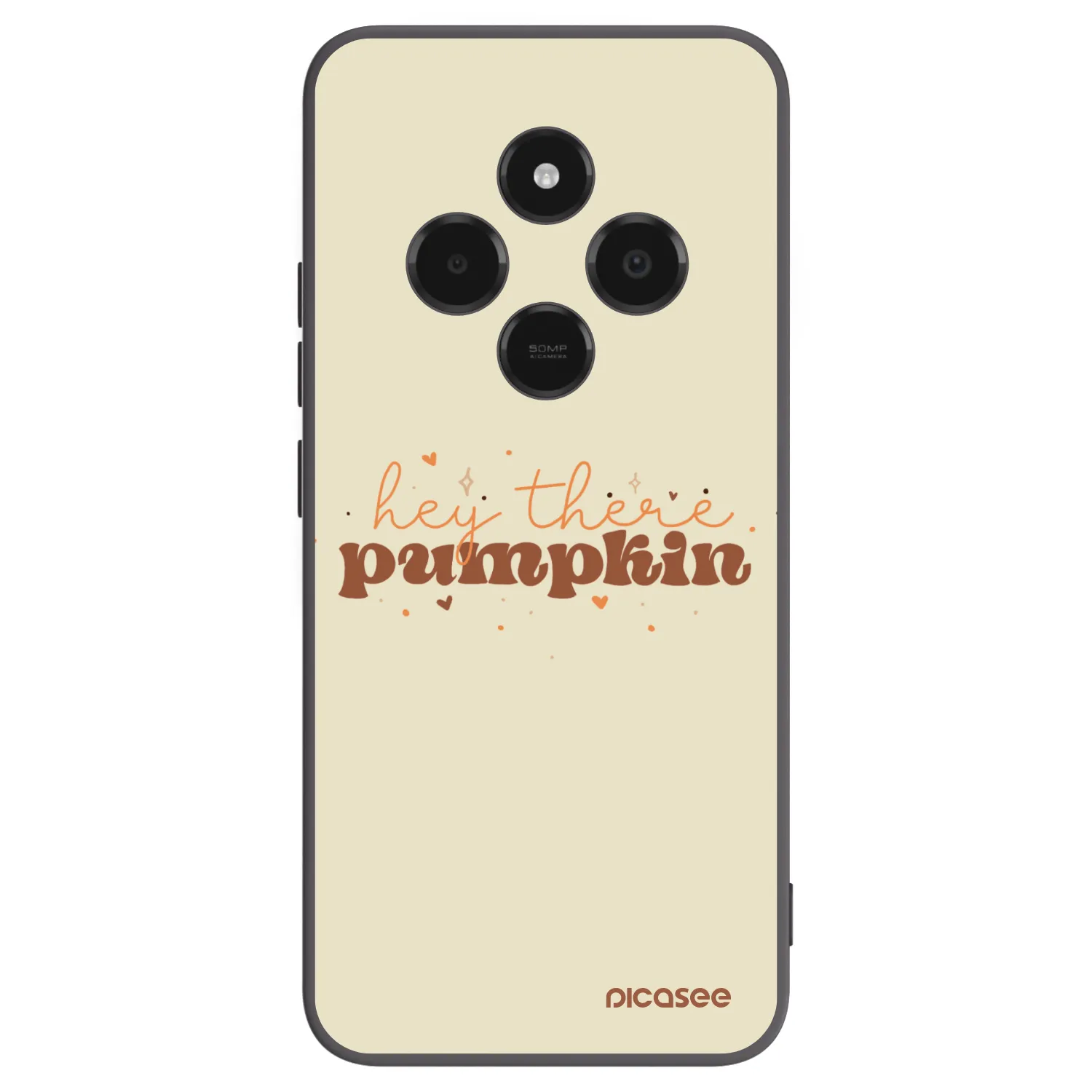 Picasee silikonowe czarne etui na Xiaomi Poco C75 - Hey there pumpkin