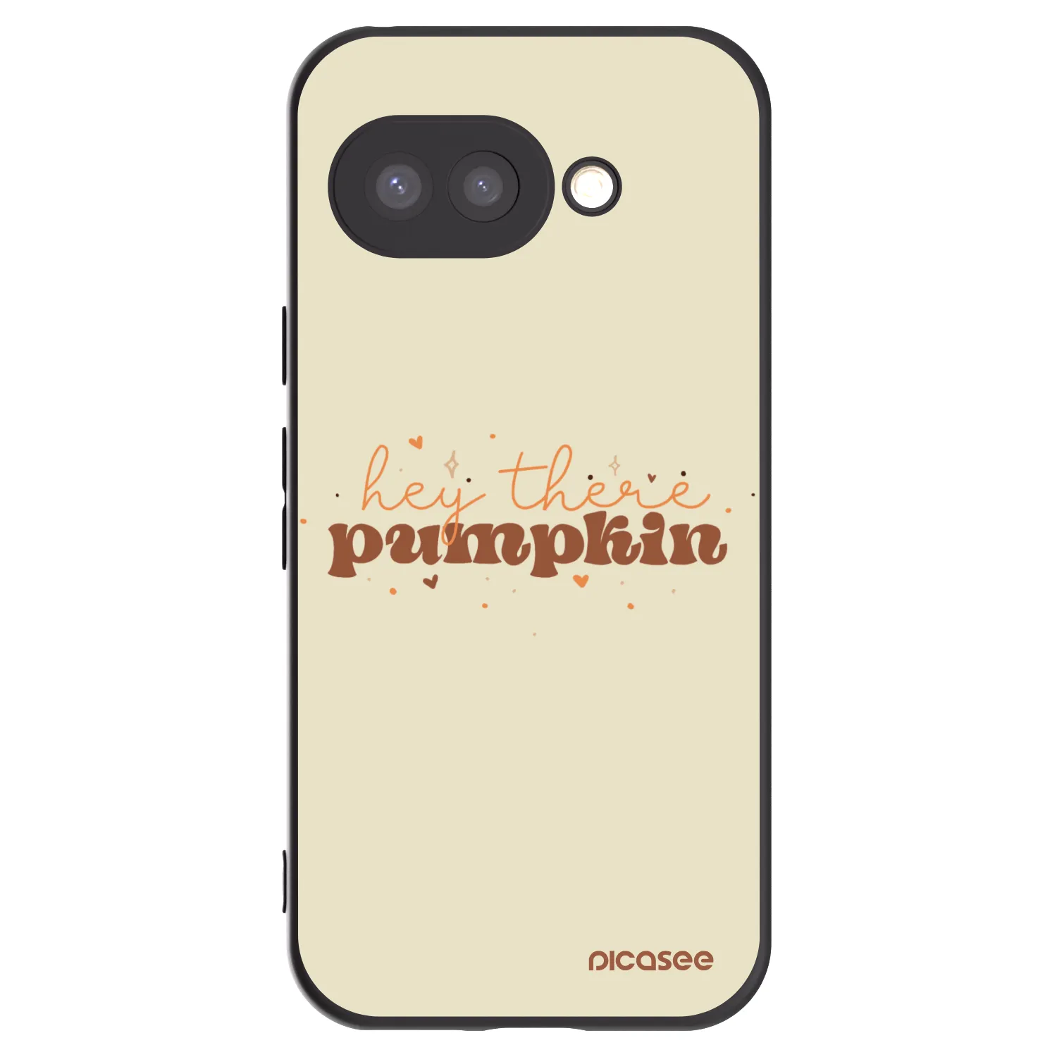 Picasee silikonowe czarne etui na Google Pixel 9a - Hey there pumpkin