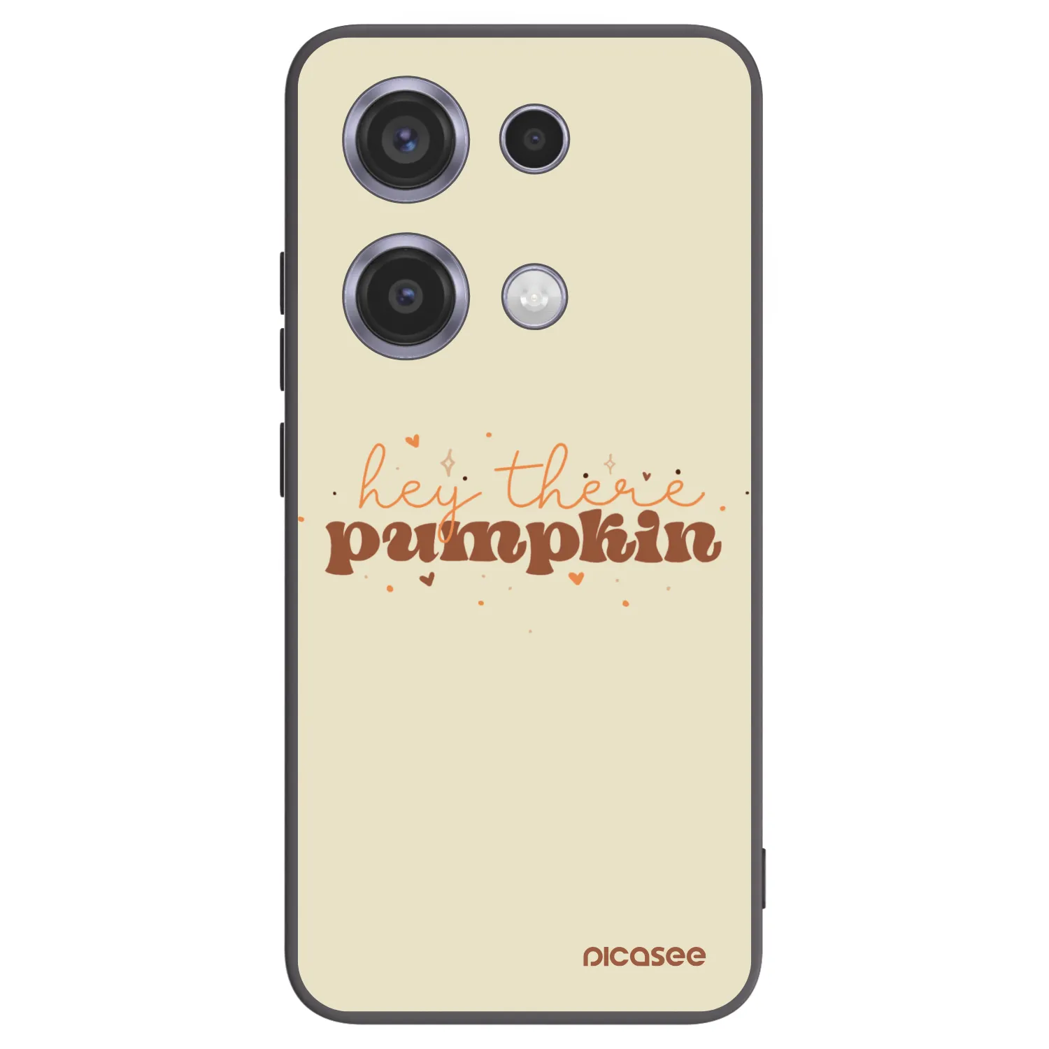 Picasee silikonowe czarne etui na Xiaomi Redmi Note 14S - Hey there pumpkin