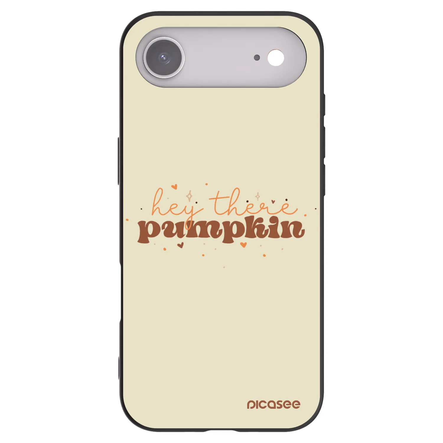 Picasee silikonowe czarne etui na Apple iPhone Air - Hey there pumpkin