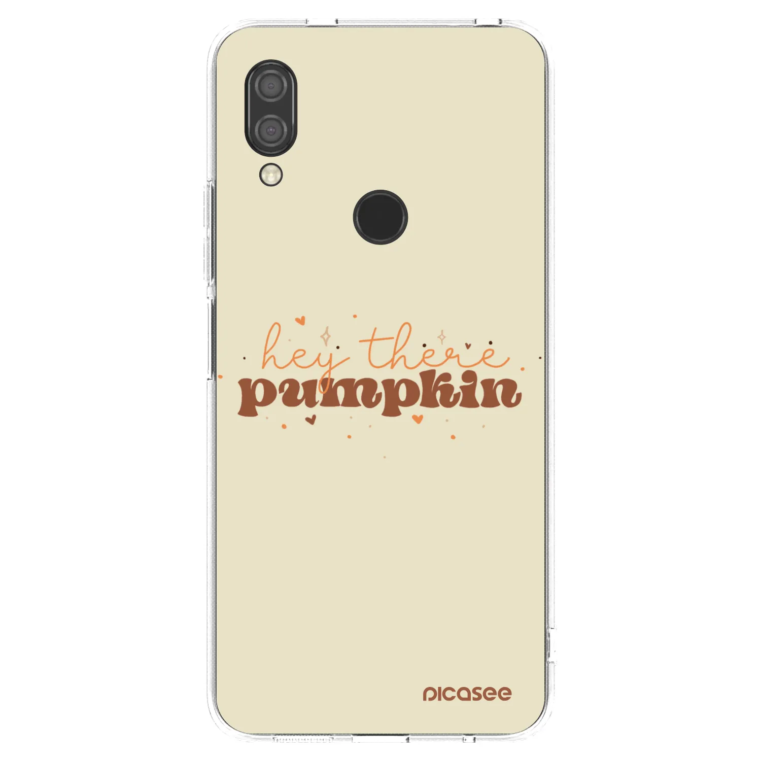 Picasee silikonowe przeźroczyste etui na Xiaomi Redmi 7 - Hey there pumpkin