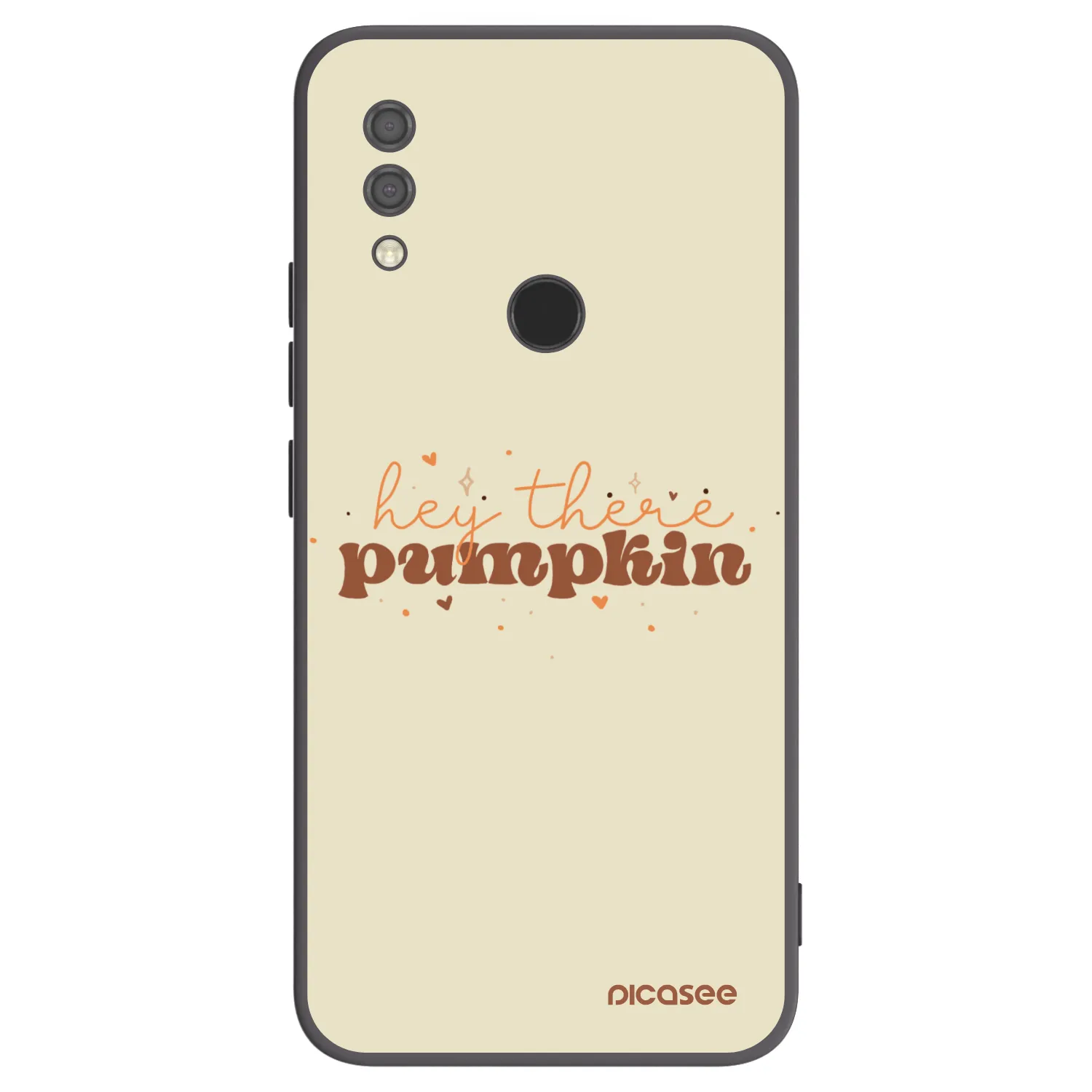 Picasee silikonowe czarne etui na Xiaomi Redmi 7 - Hey there pumpkin