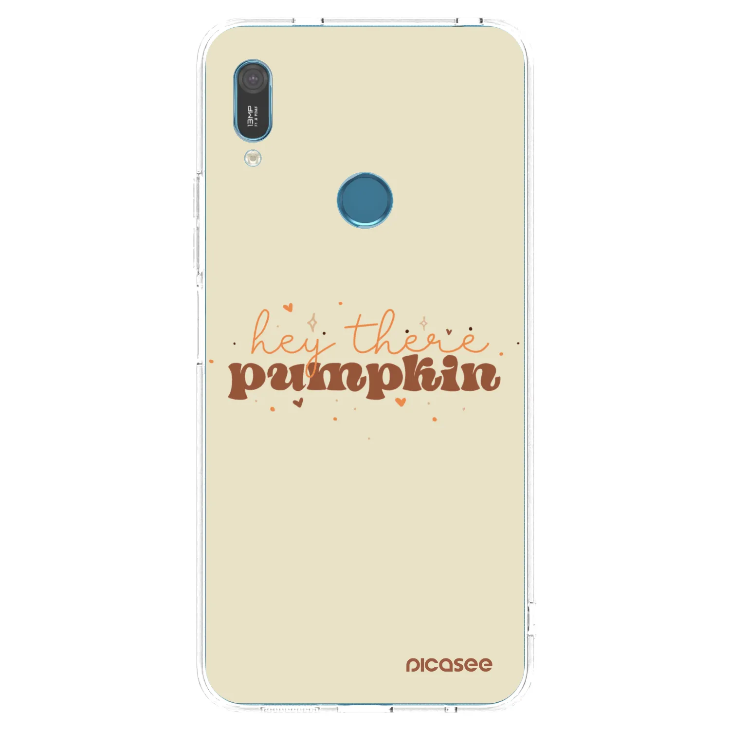 Picasee silikonowe przeźroczyste etui na Huawei Y6 2019 - Hey there pumpkin