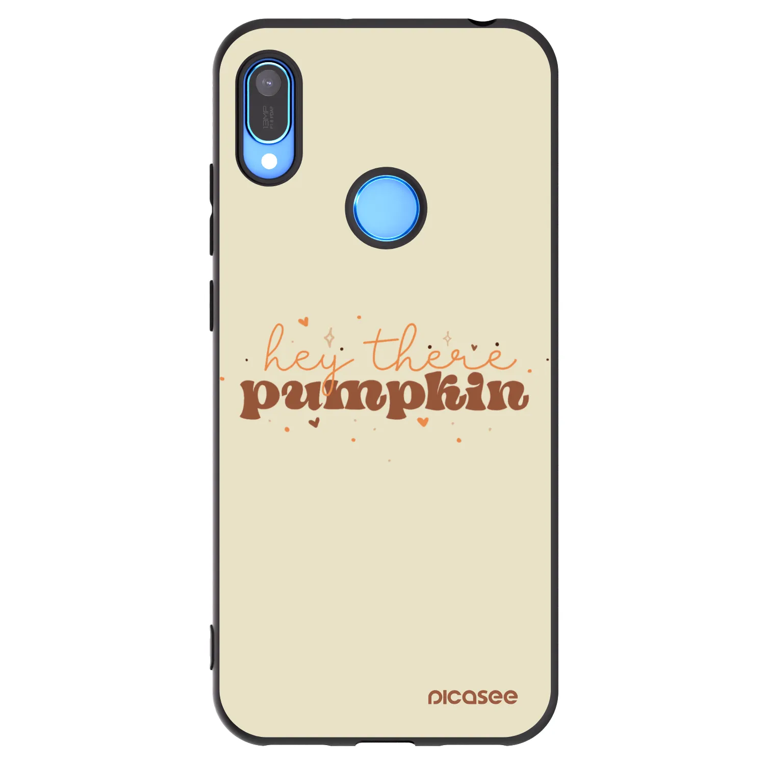 Picasee silikonowe czarne etui na Huawei Y6 2019 - Hey there pumpkin