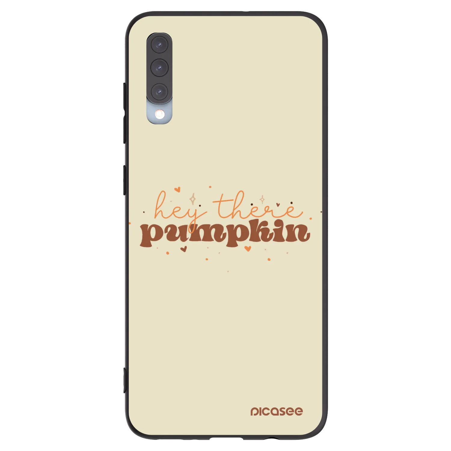 Picasee silikonowe czarne etui na Samsung Galaxy A70 A705F - Hey there pumpkin