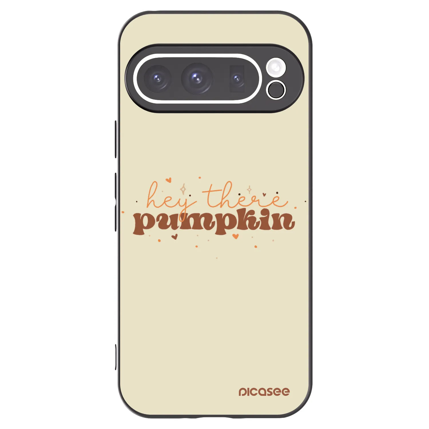 Picasee silikonowe czarne etui na Google Pixel 9 Pro XL - Hey there pumpkin