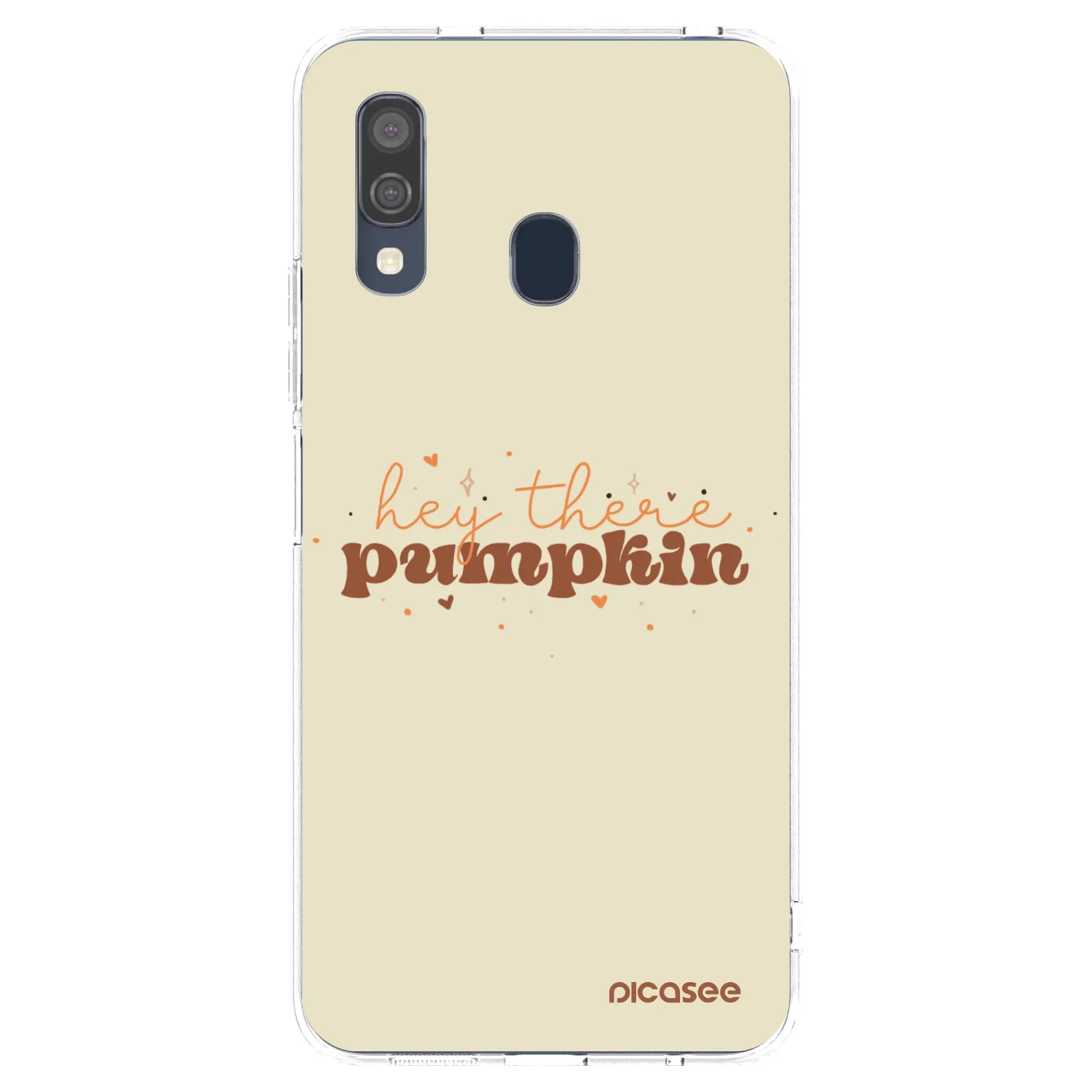 Picasee silikonowe przeźroczyste etui na Samsung Galaxy A40 A405F - Hey there pumpkin