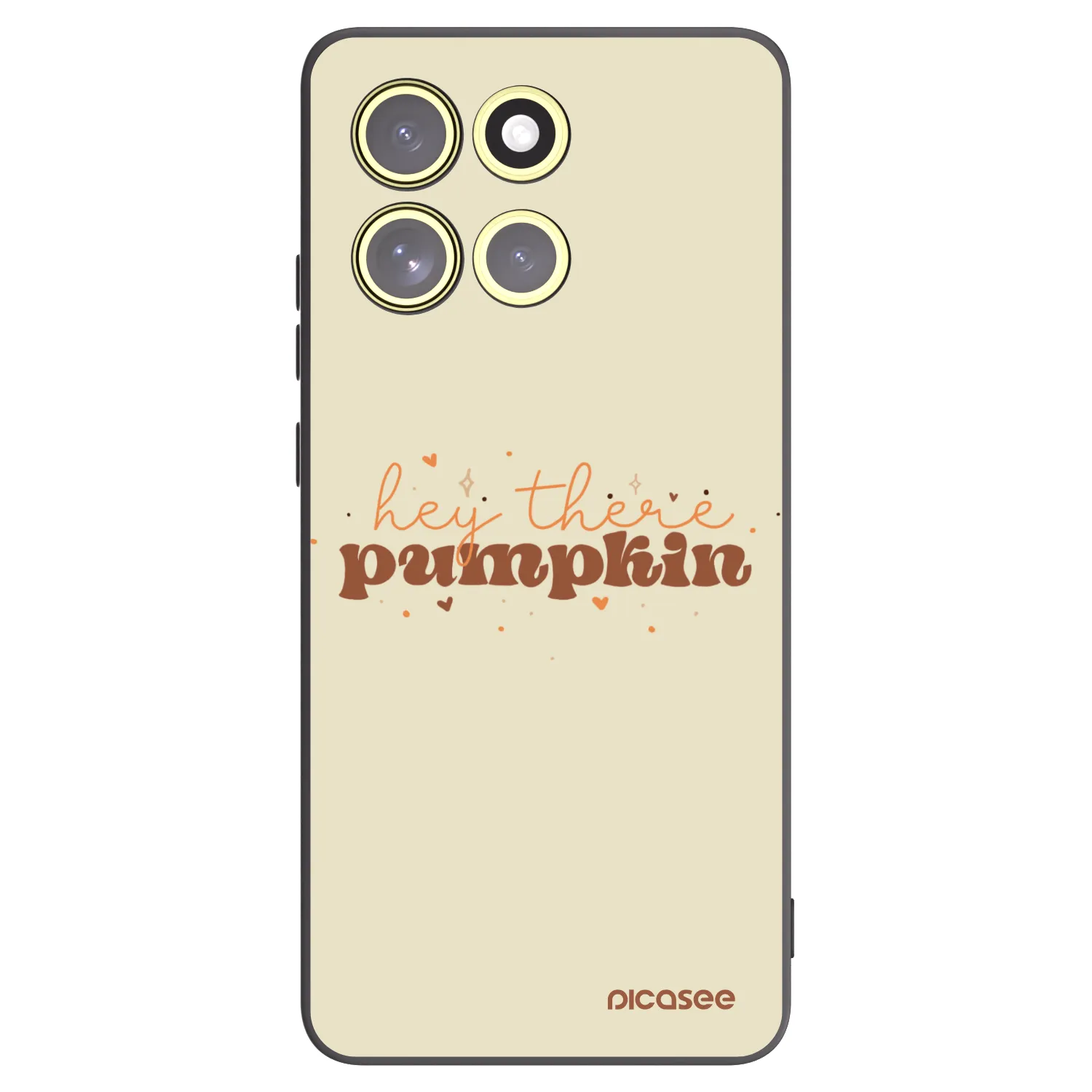 Picasee silikonowe czarne etui na Motorola Moto G86 5G - Hey there pumpkin