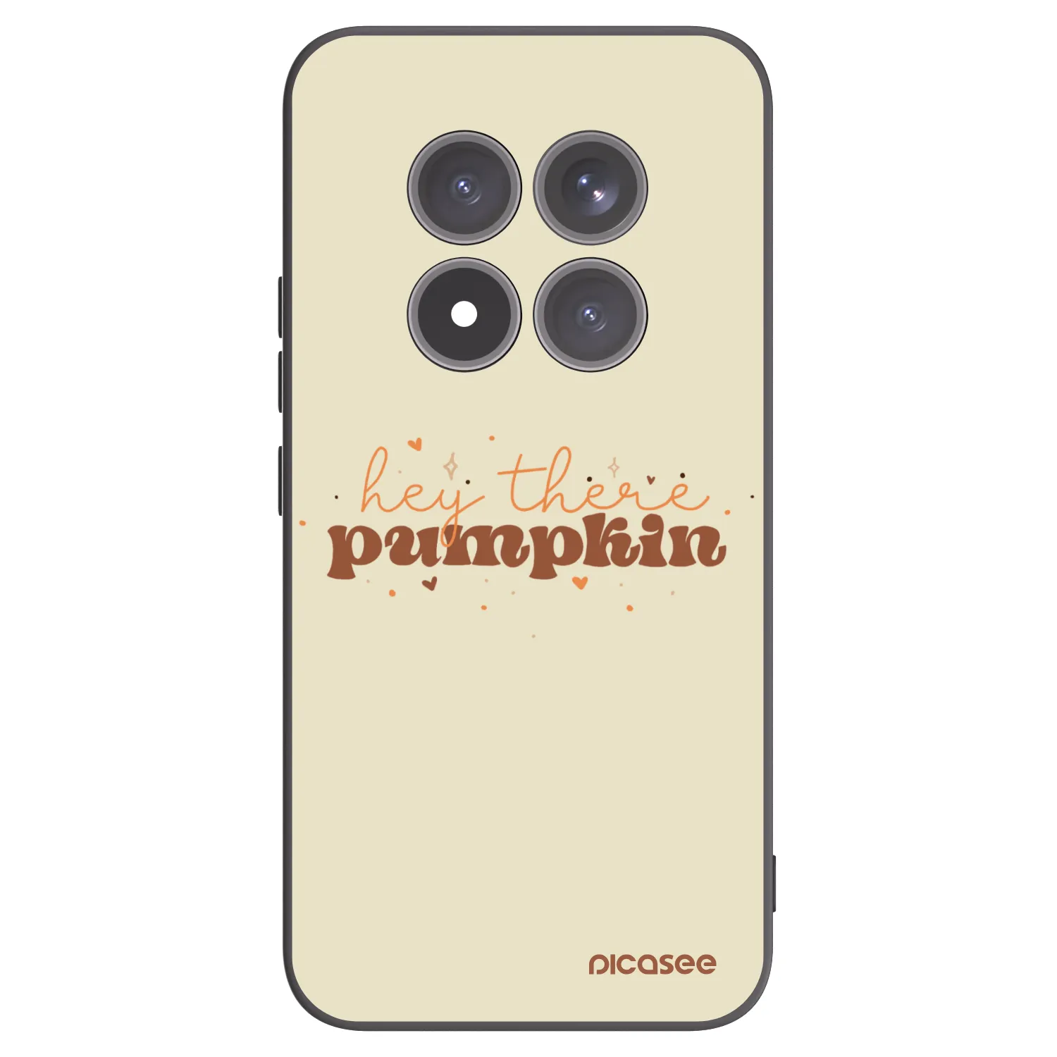 Picasee silikonowe czarne etui na Xiaomi Redmi Note 15 Pro+ - Hey there pumpkin