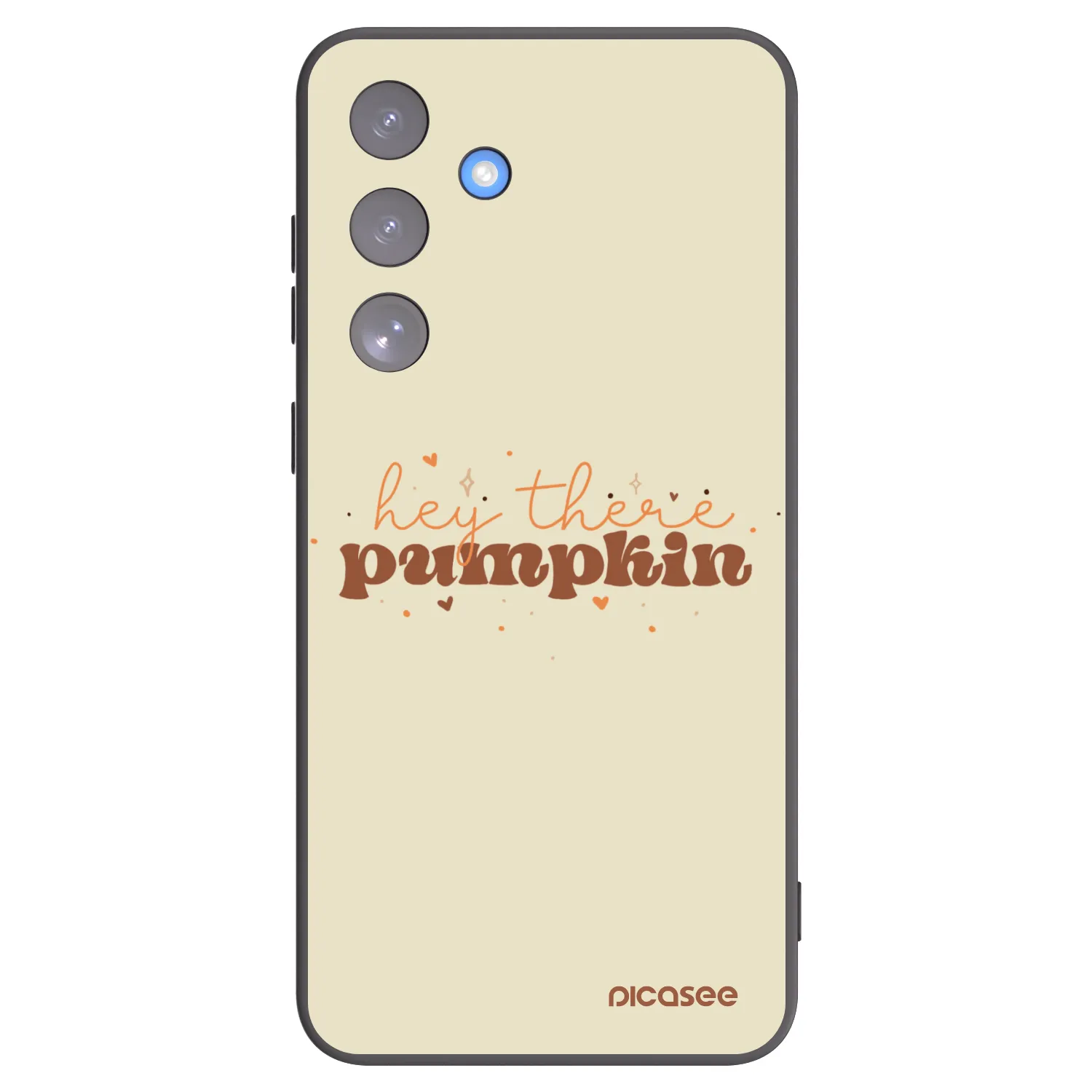 Picasee silikonowe czarne etui na Samsung Galaxy S25 FE 5G - Hey there pumpkin