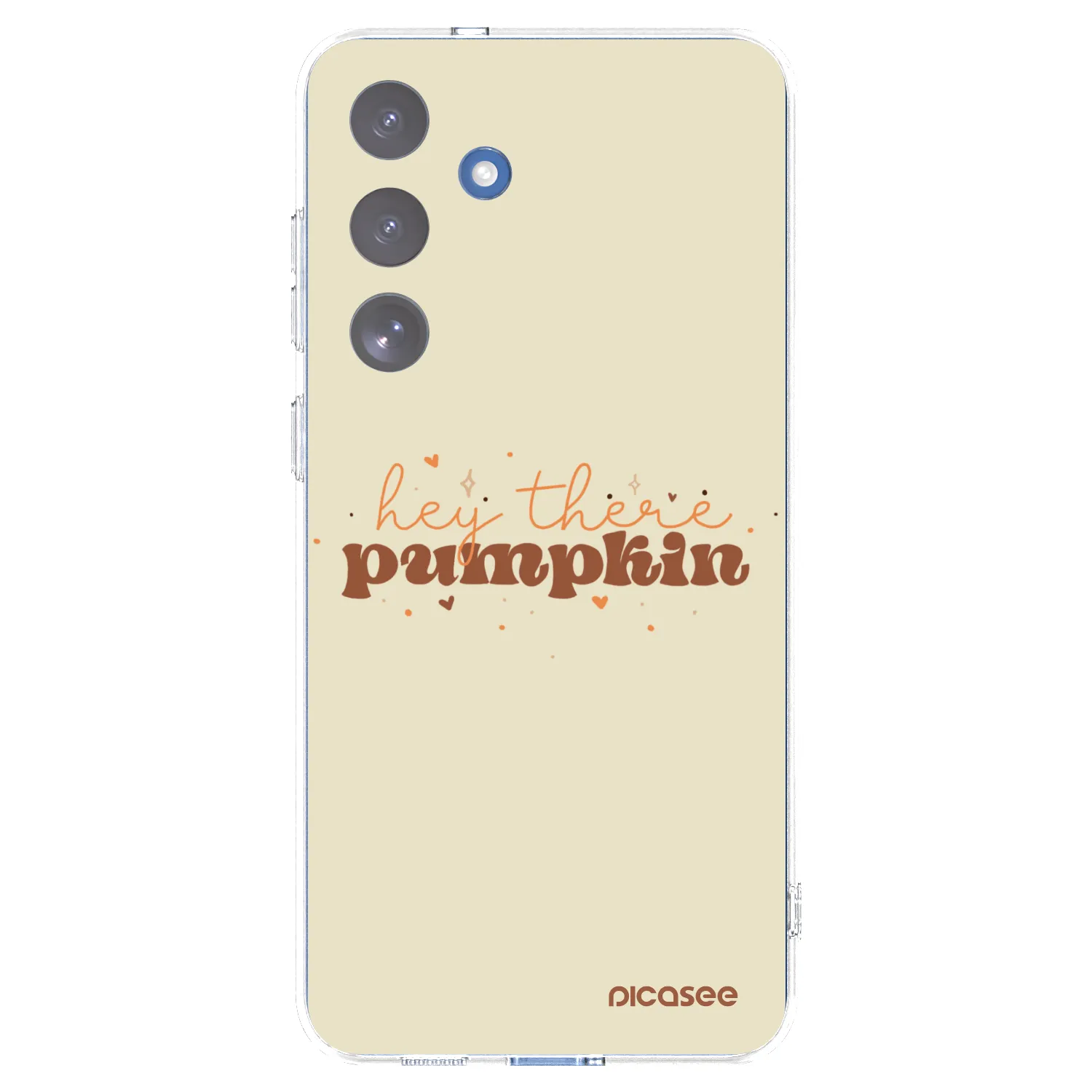 Picasee silikonowe przeźroczyste etui na Samsung Galaxy S25 FE 5G - Hey there pumpkin