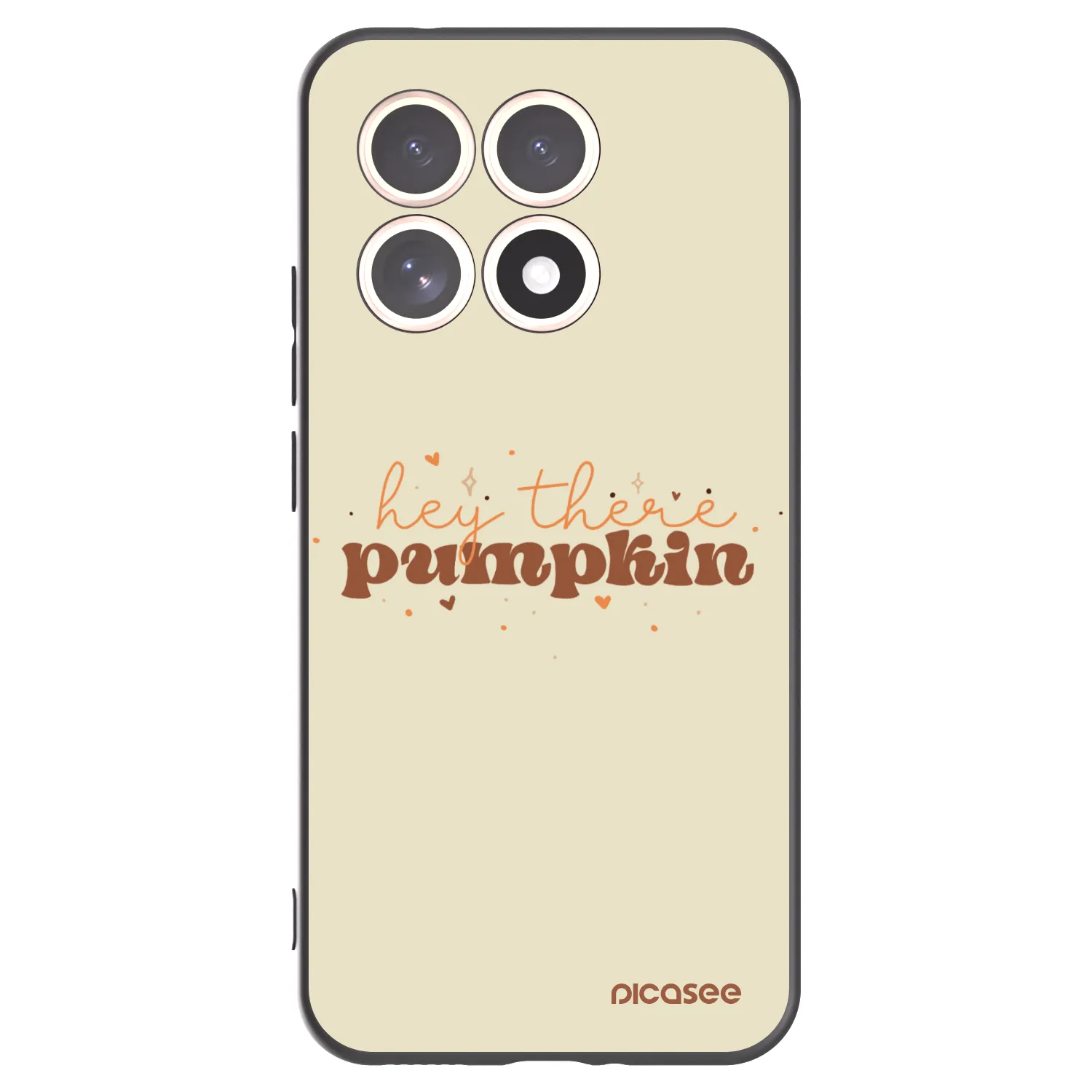 Picasee silikonowe czarne etui na Xiaomi 15T - Hey there pumpkin