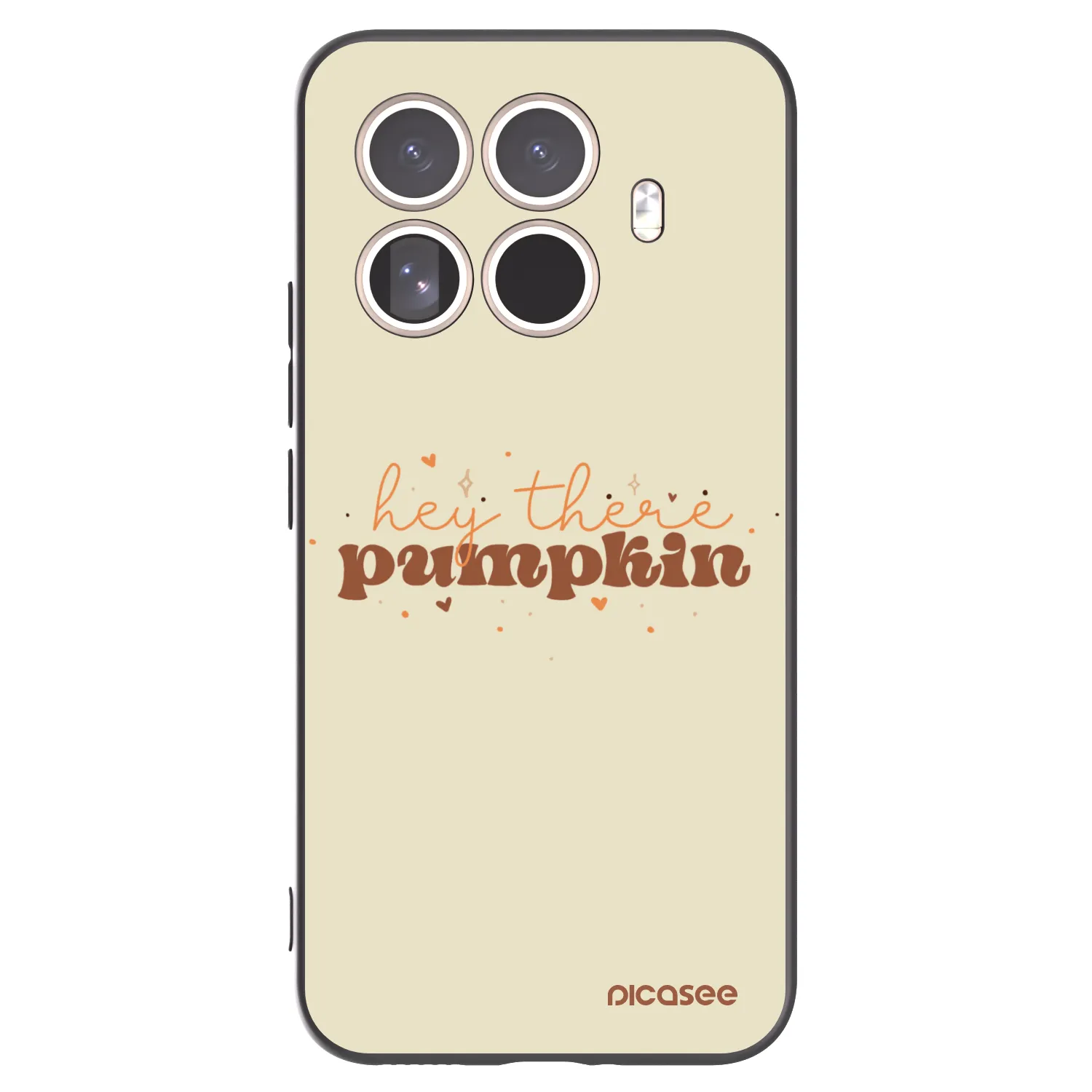 Picasee silikonowe czarne etui na Xiaomi 15T Pro - Hey there pumpkin