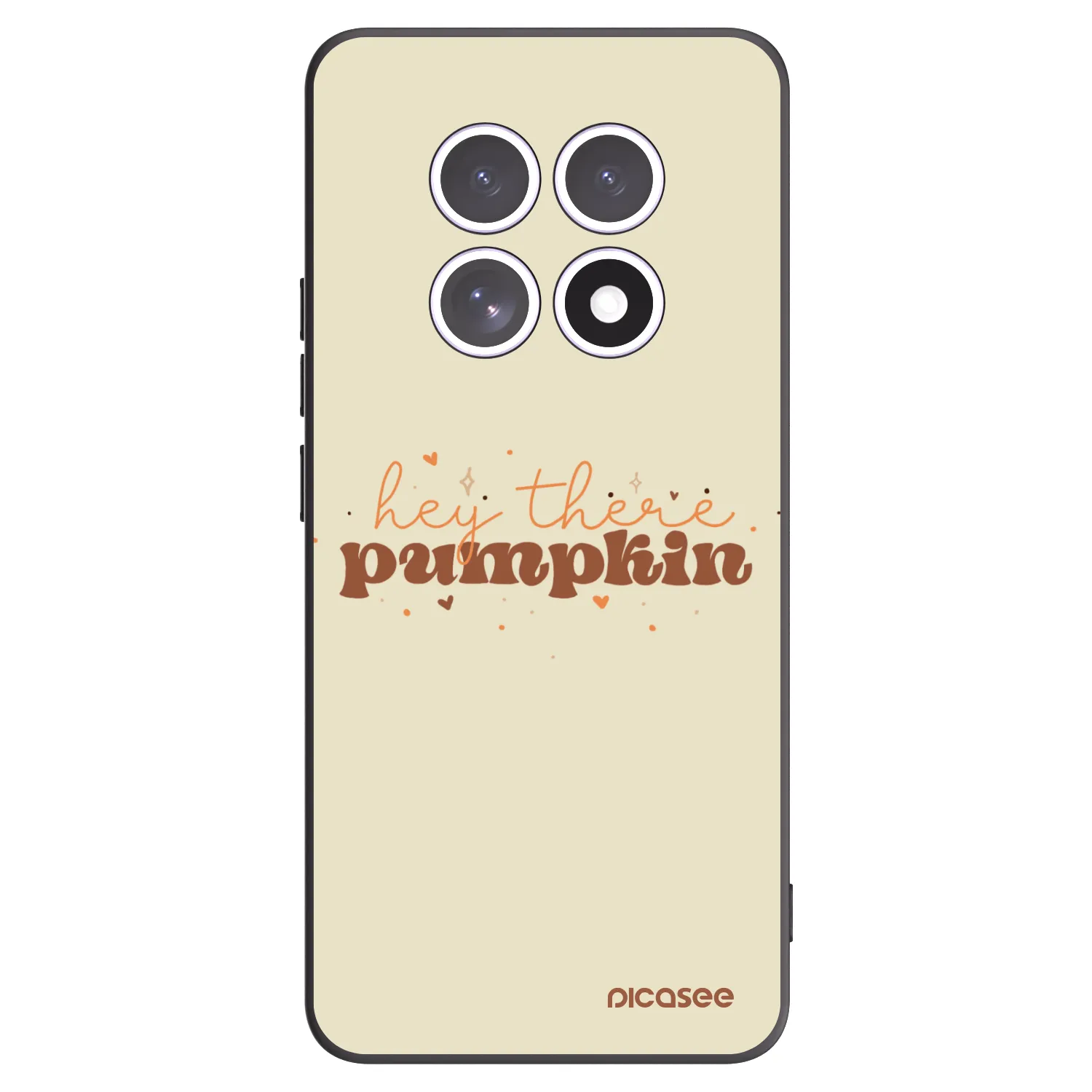 Picasee silikonowe czarne etui na Xiaomi Redmi Note 15 4G - Hey there pumpkin