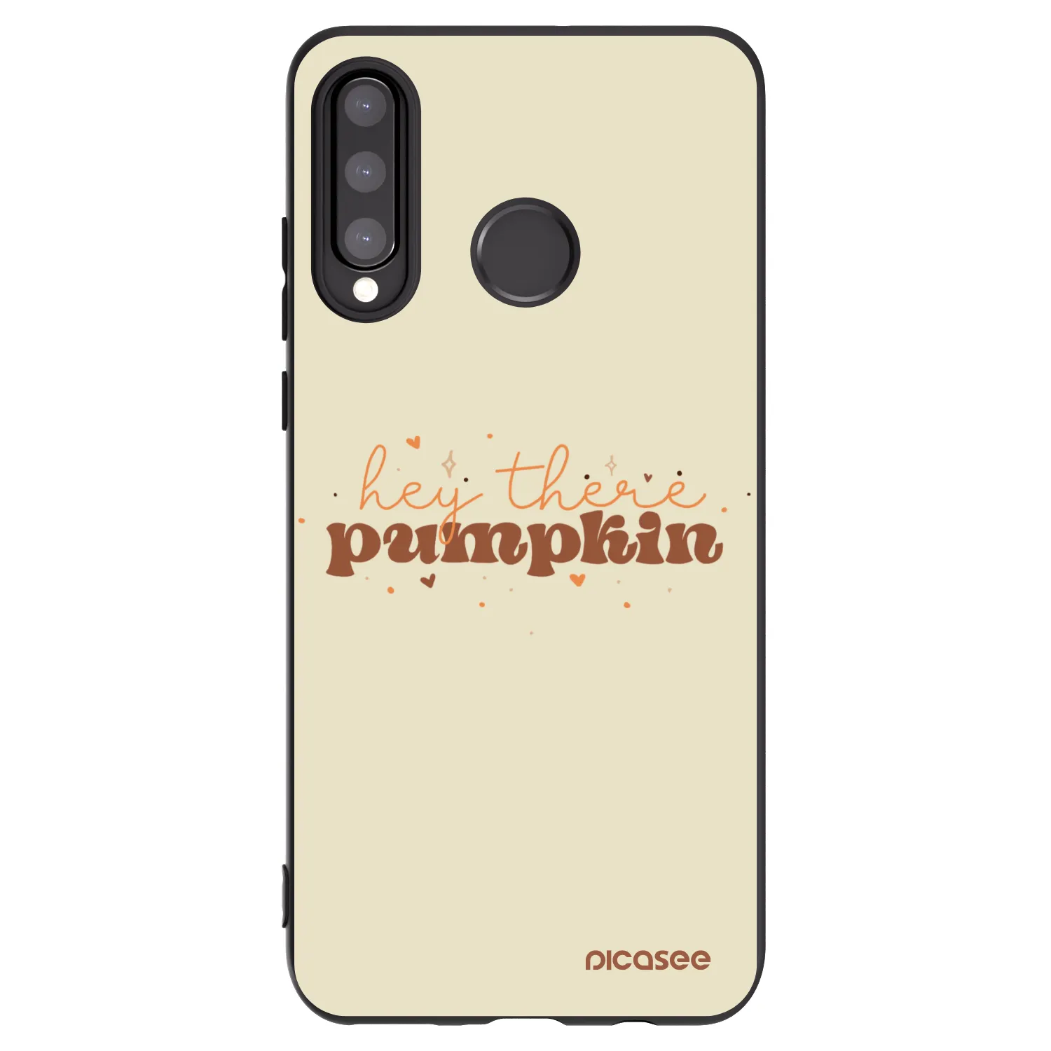 Picasee silikonowe czarne etui na Huawei P30 Lite - Hey there pumpkin