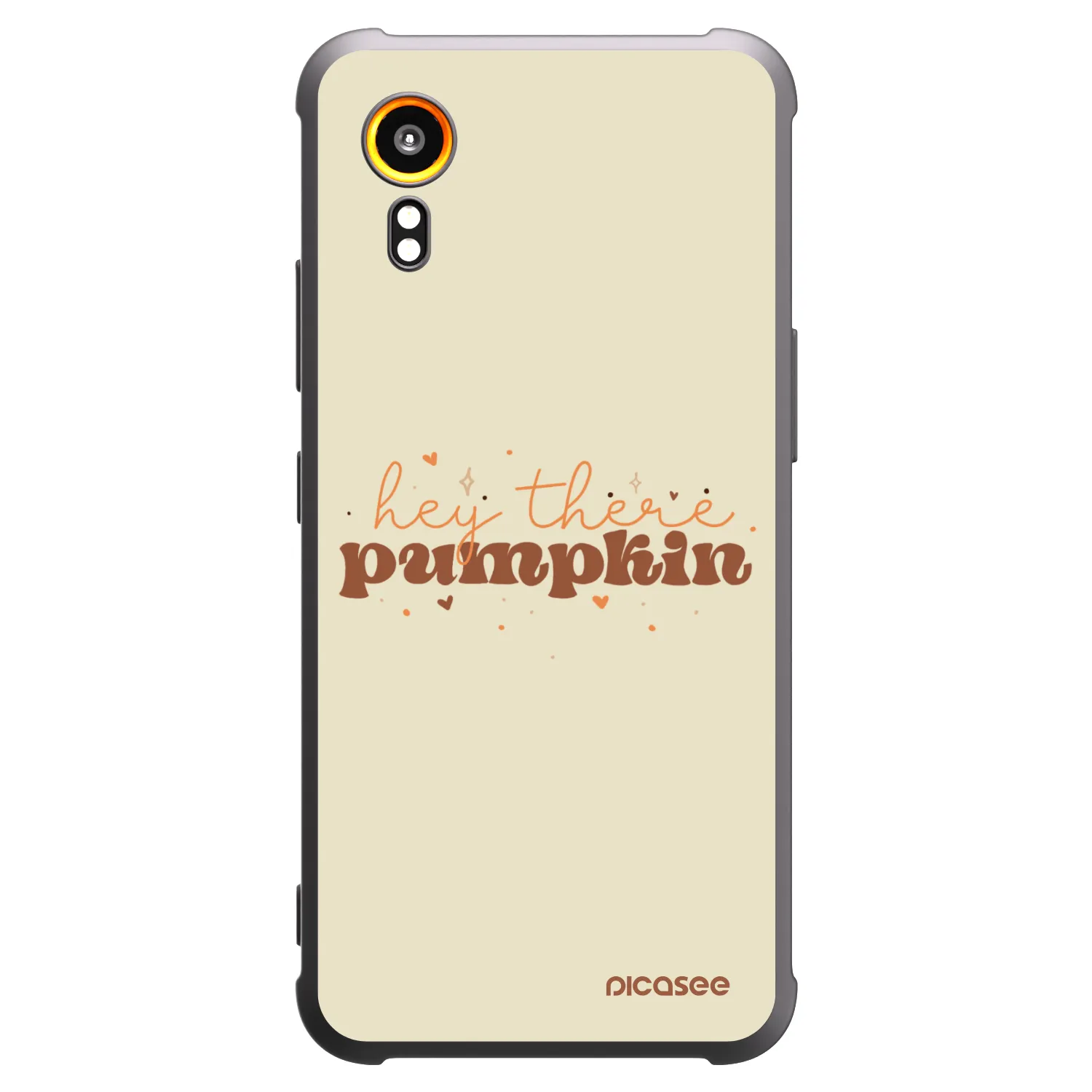Picasee silikonowe czarne etui na Samsung Galaxy XCover 7 - Hey there pumpkin