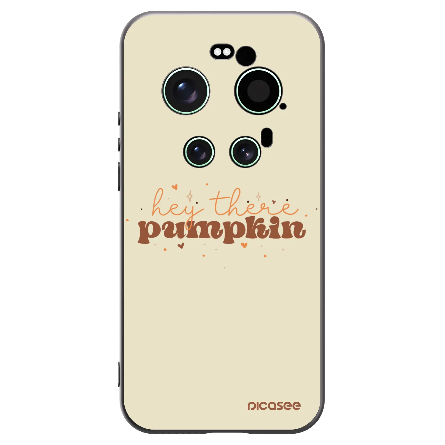 Picasee silikonowe czarne etui na Xiaomi 17 Ultra - Hey there pumpkin