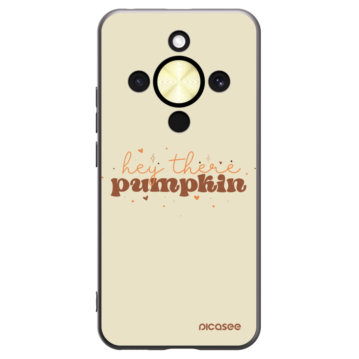 Picasee silikonowe czarne etui na Honor Magic8 Lite 5G - Hey there pumpkin