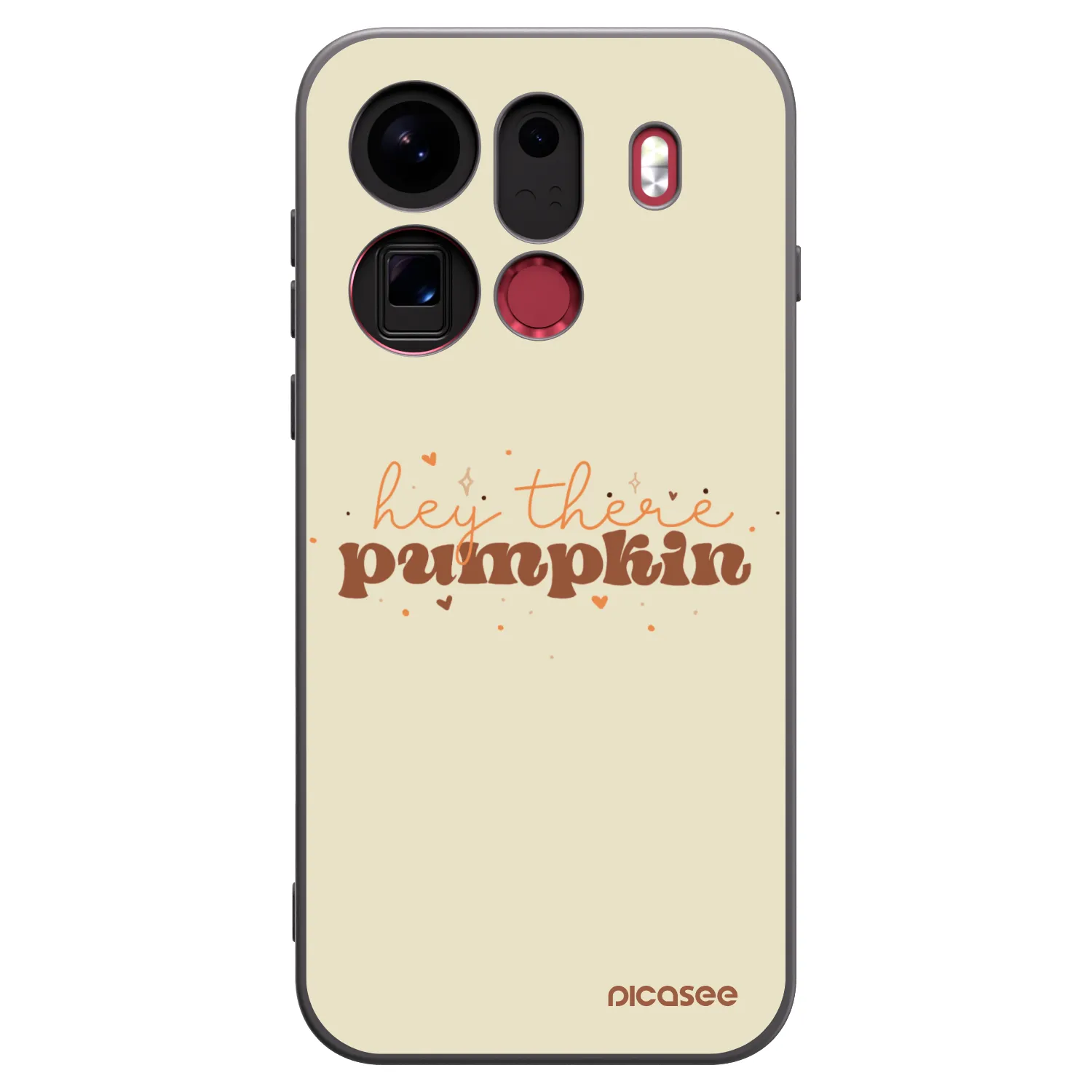 Picasee silikonowe czarne etui na OPPO Find X9 Pro - Hey there pumpkin
